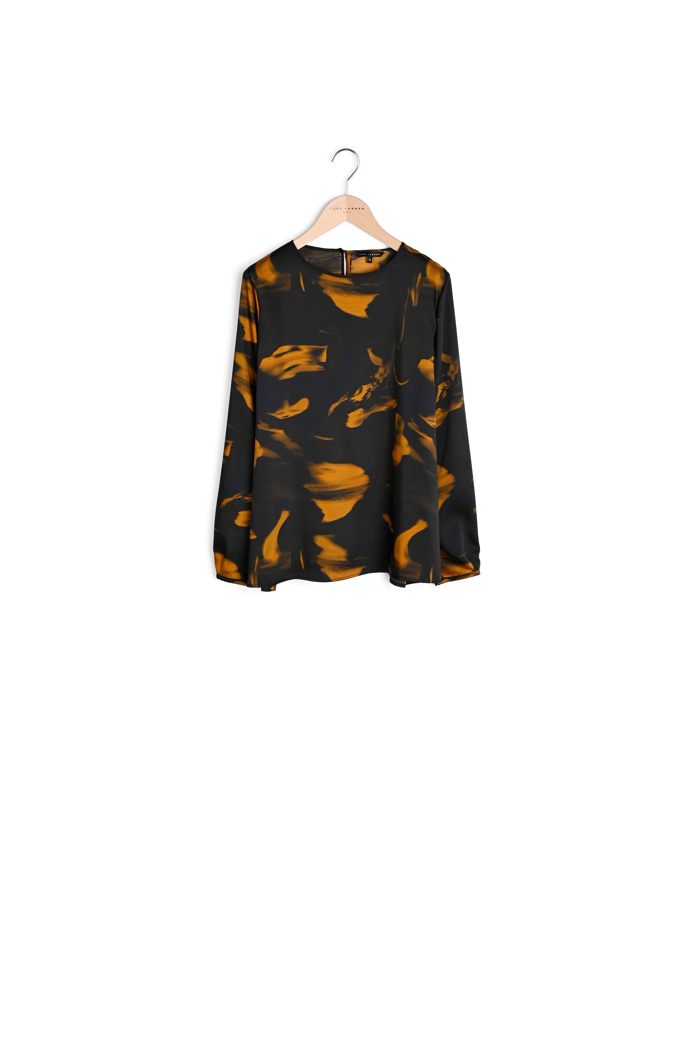 Top Terra esprit t-shirt imprimé ondes sur twill Faume - seconde main