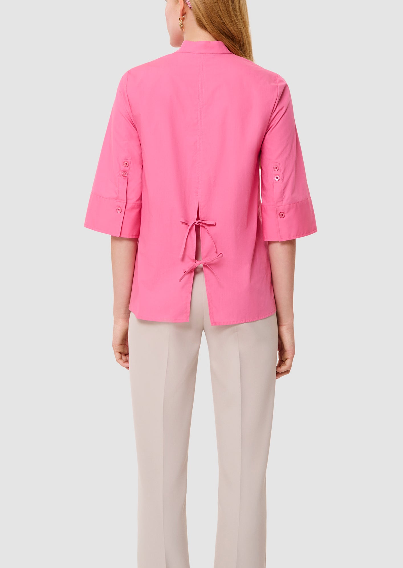 Chemise rose en popeline Clem Faume - seconde main