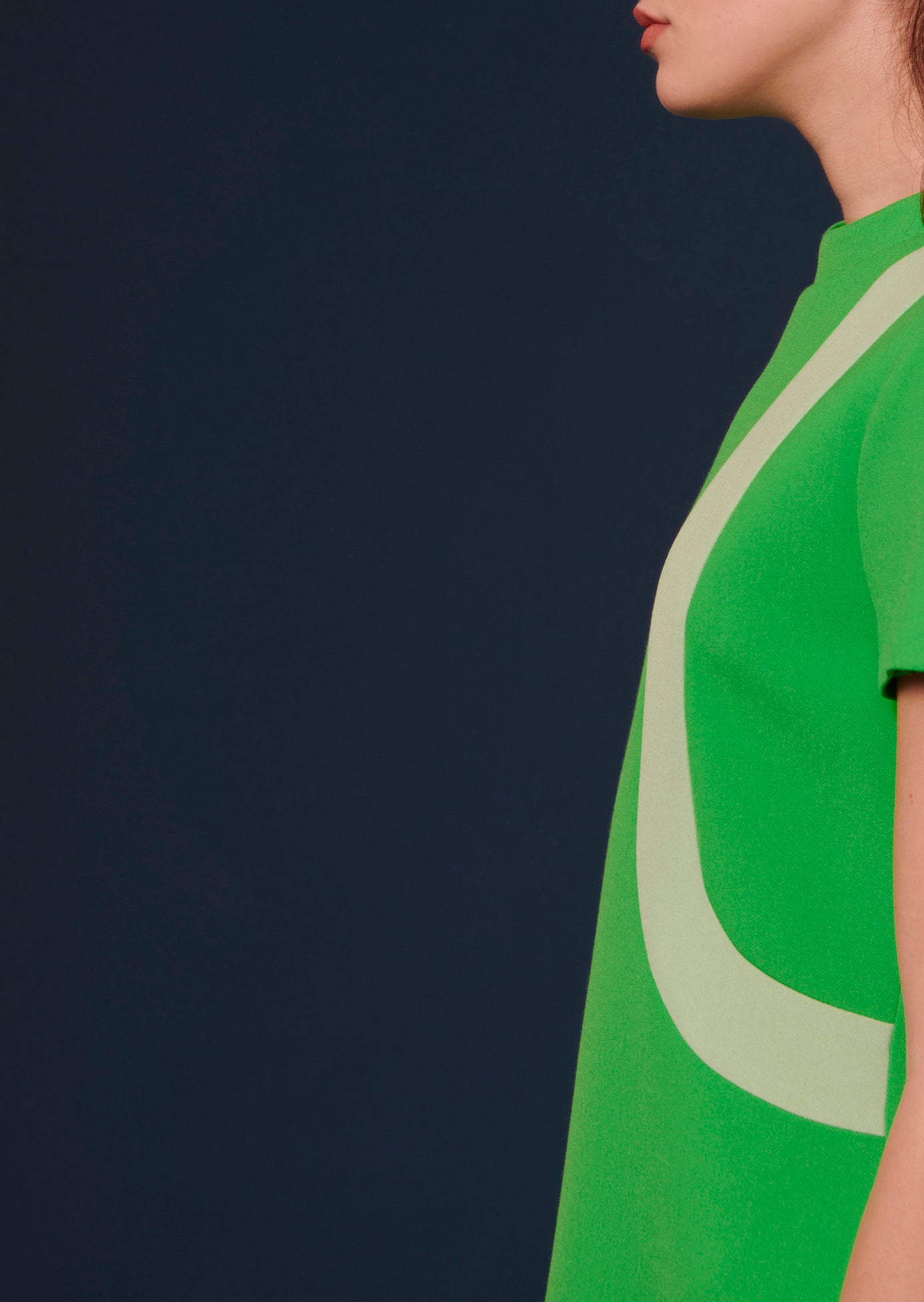 Robe Raquel verte en toile double Faume - seconde main