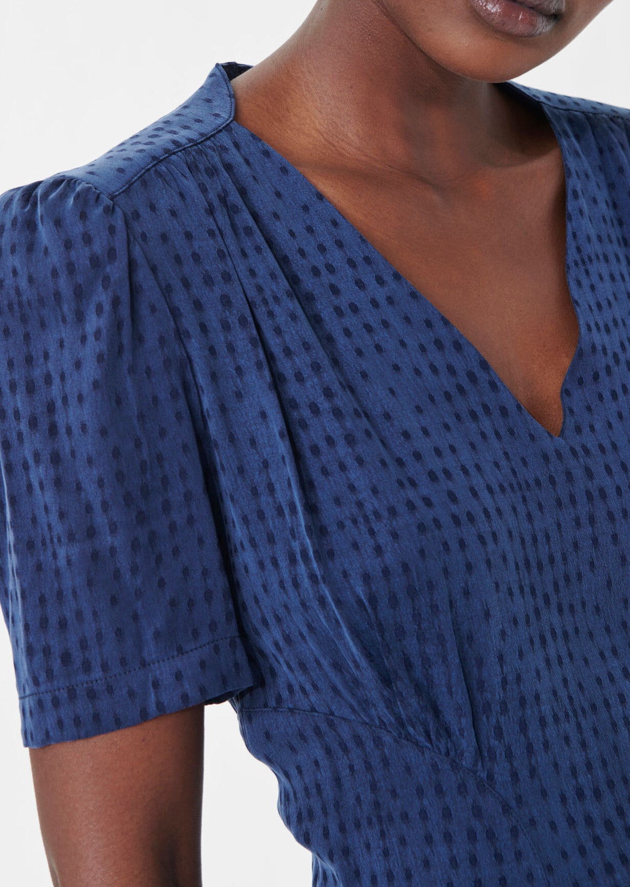 Robe Rock marine en jacquard Faume - seconde main