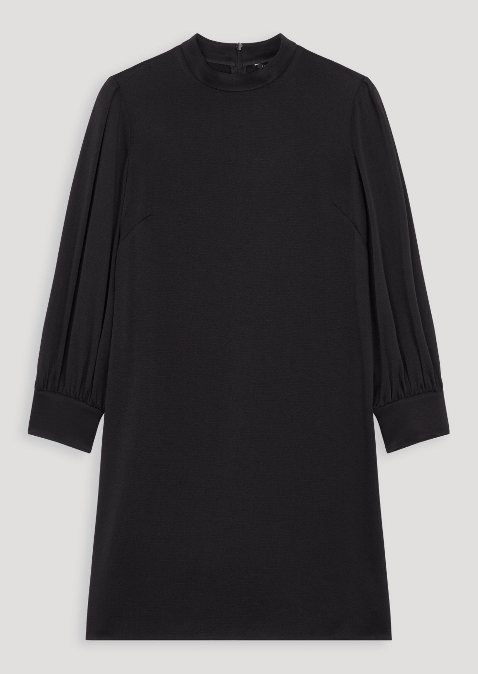 Robe ample noire en satin martelé Faume - seconde main