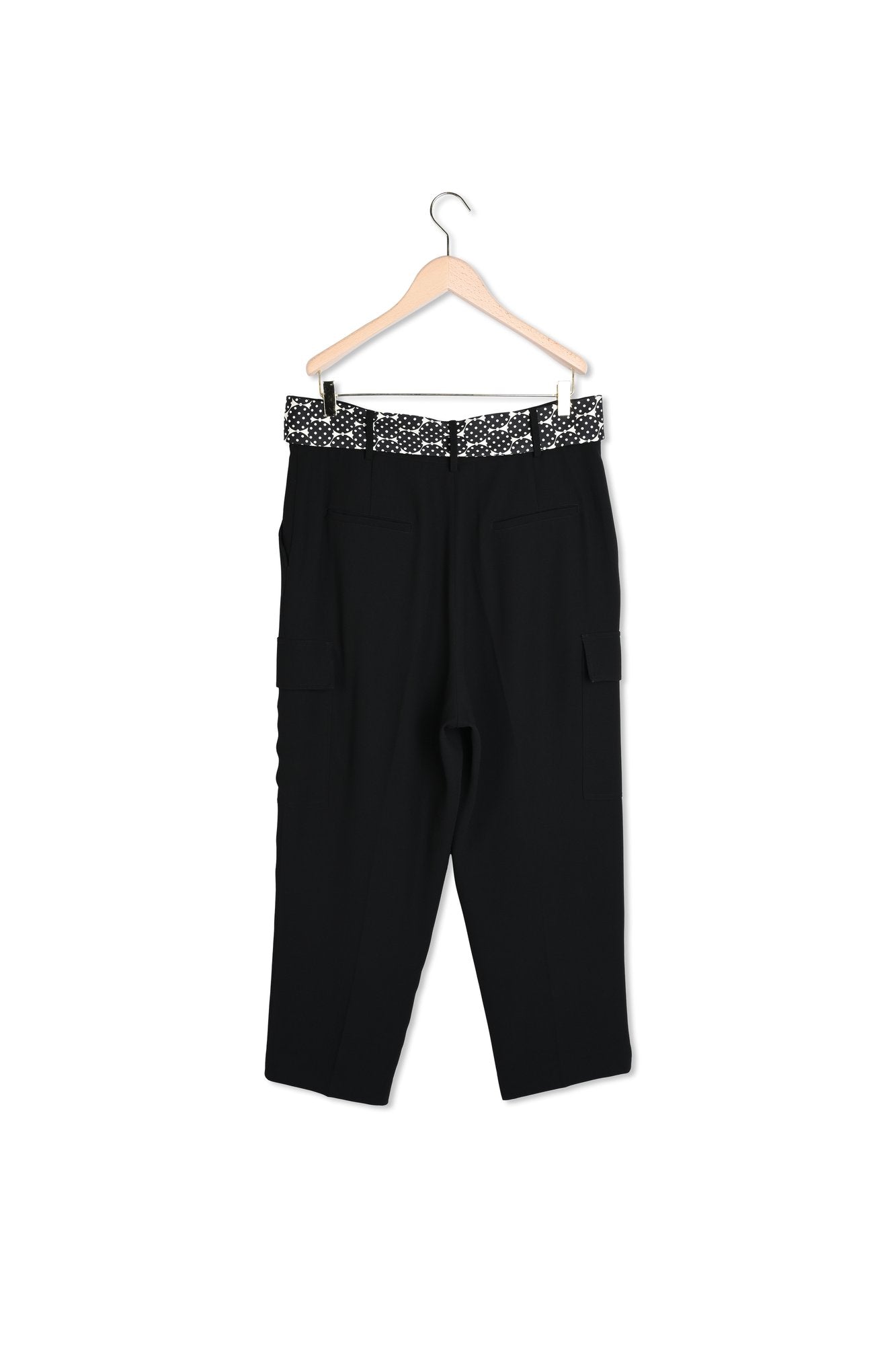 Pantalon Philippe noir en crêpe Faume - seconde main