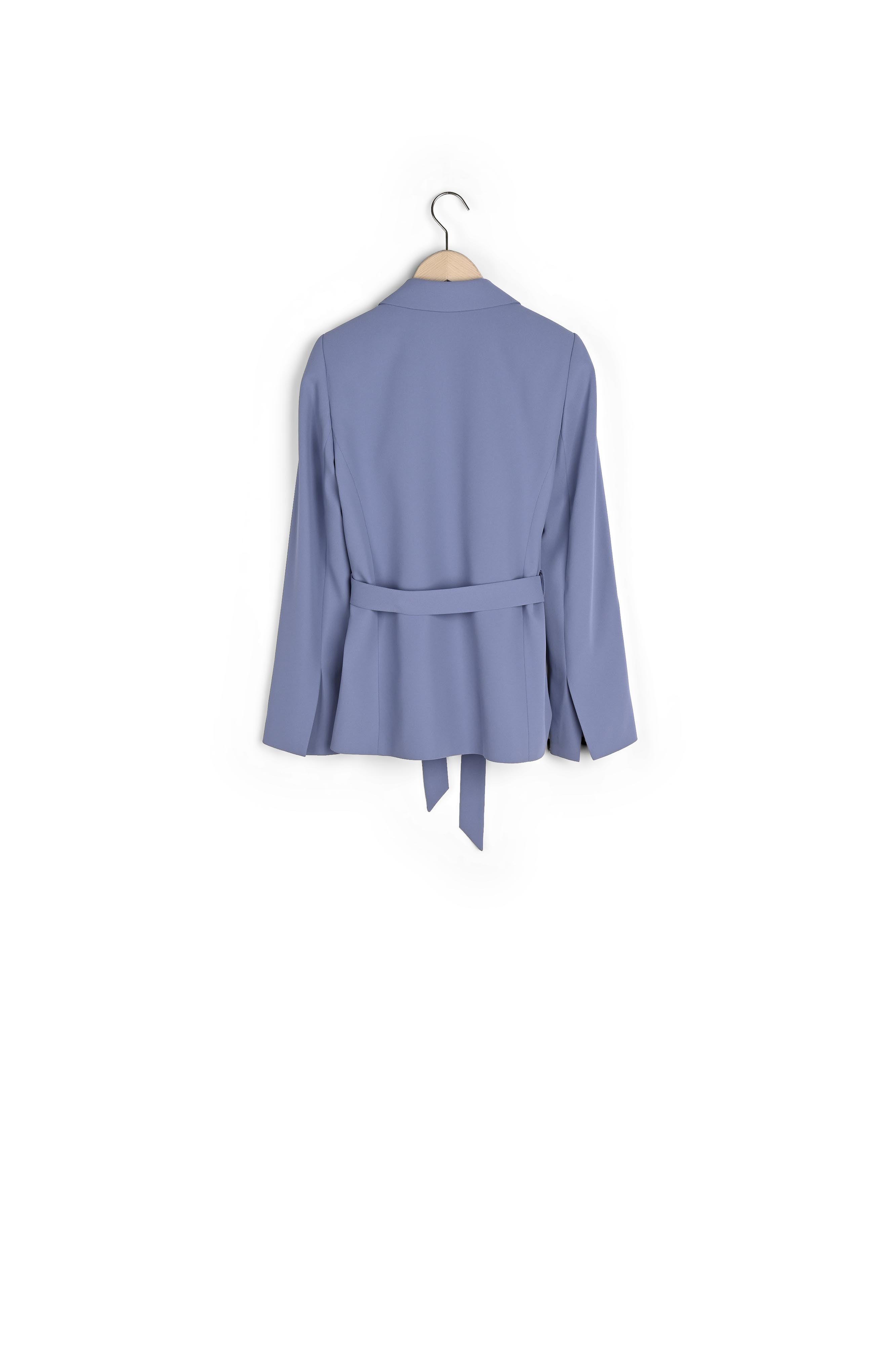 Veste Veronica bleue en crêpe envers satin Faume - seconde main