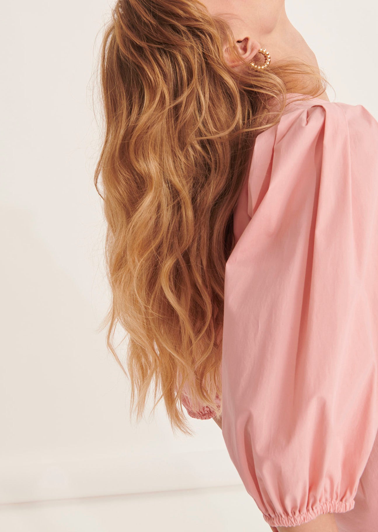 Top Temps rose pâle en popeline Faume - seconde main