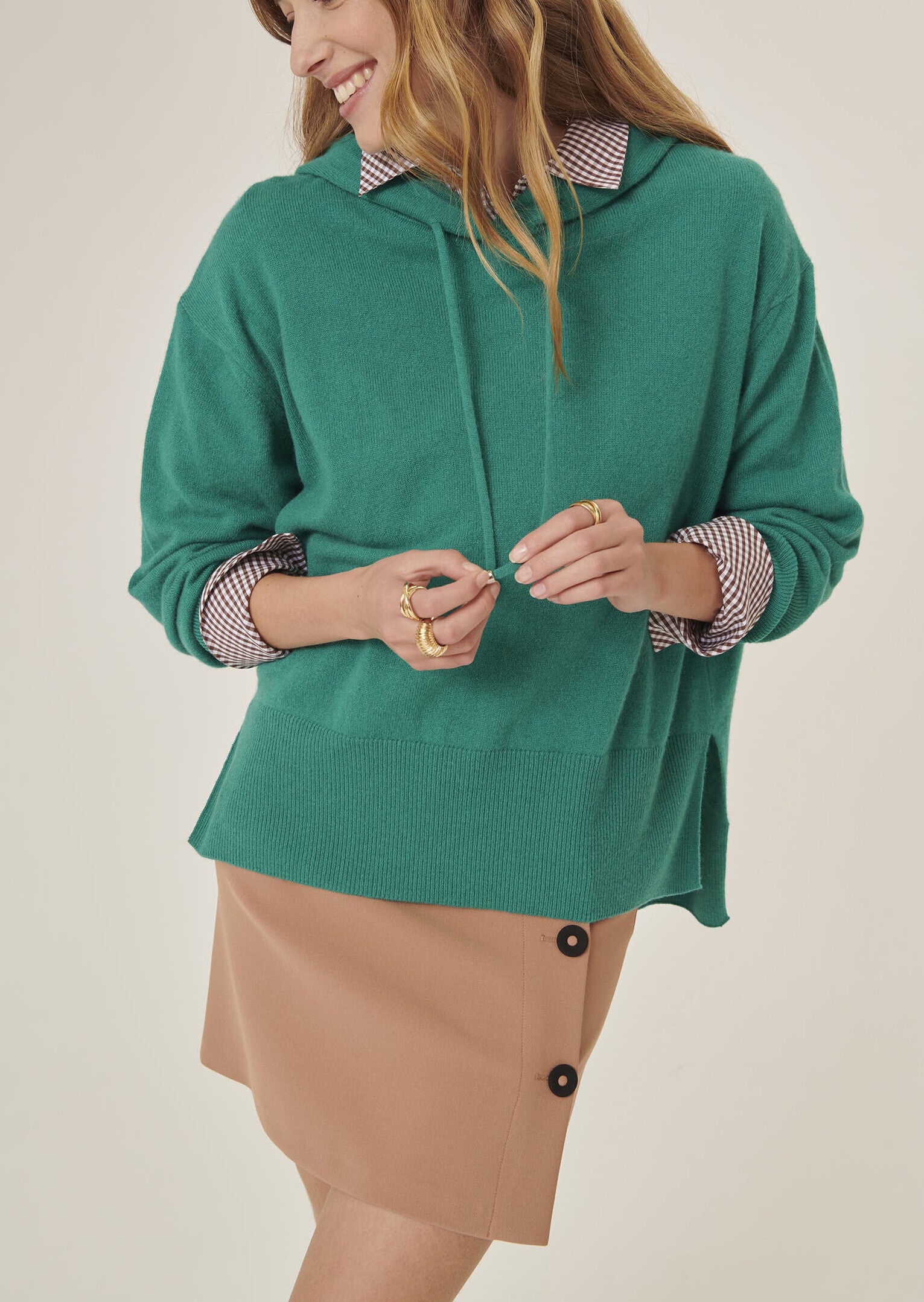 Pull Passenger émeraude en cachemire Faume - seconde main