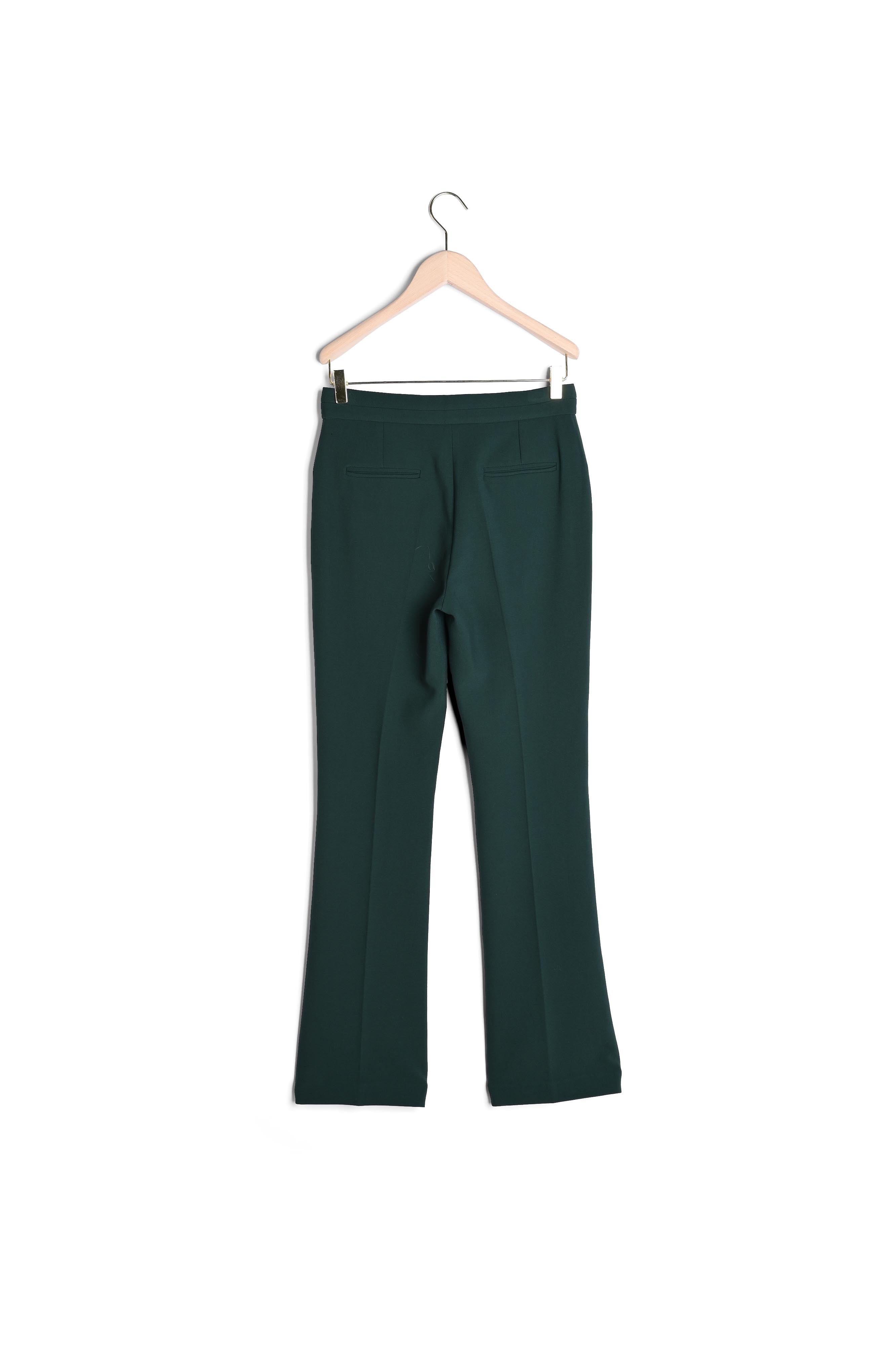 Pantalon Poppy vert bouteille en toile double Faume - seconde main