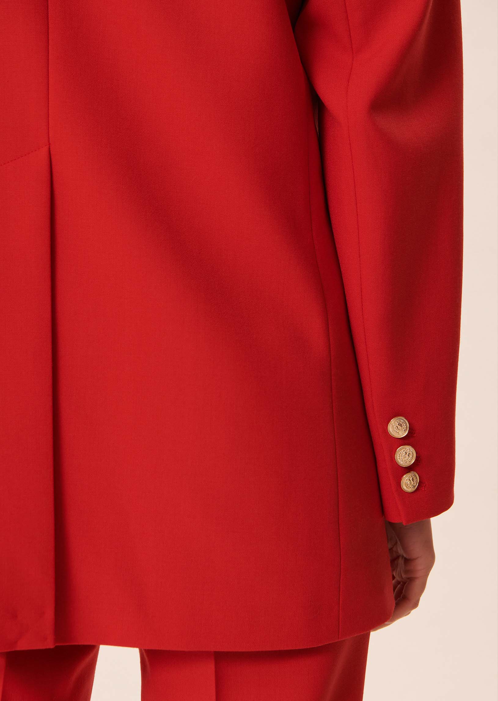 Veste Venus rouge en laine froide Faume - seconde main