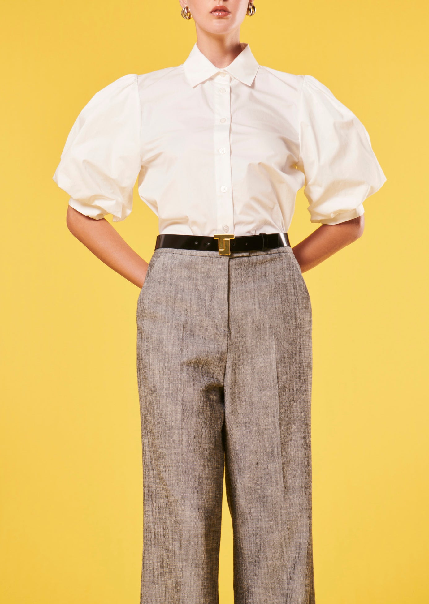 Chemise Calypso blanche en popeline Faume - seconde main