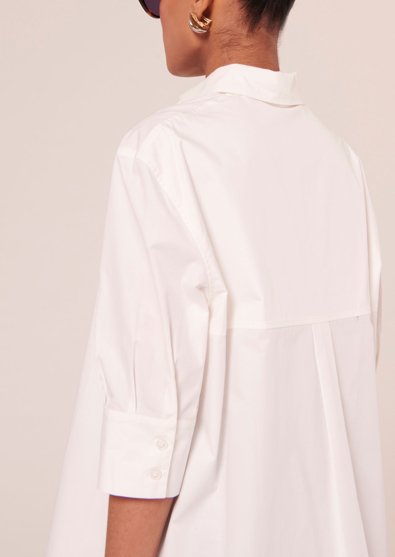 Top Tallulah blanc en popeline Faume - seconde main