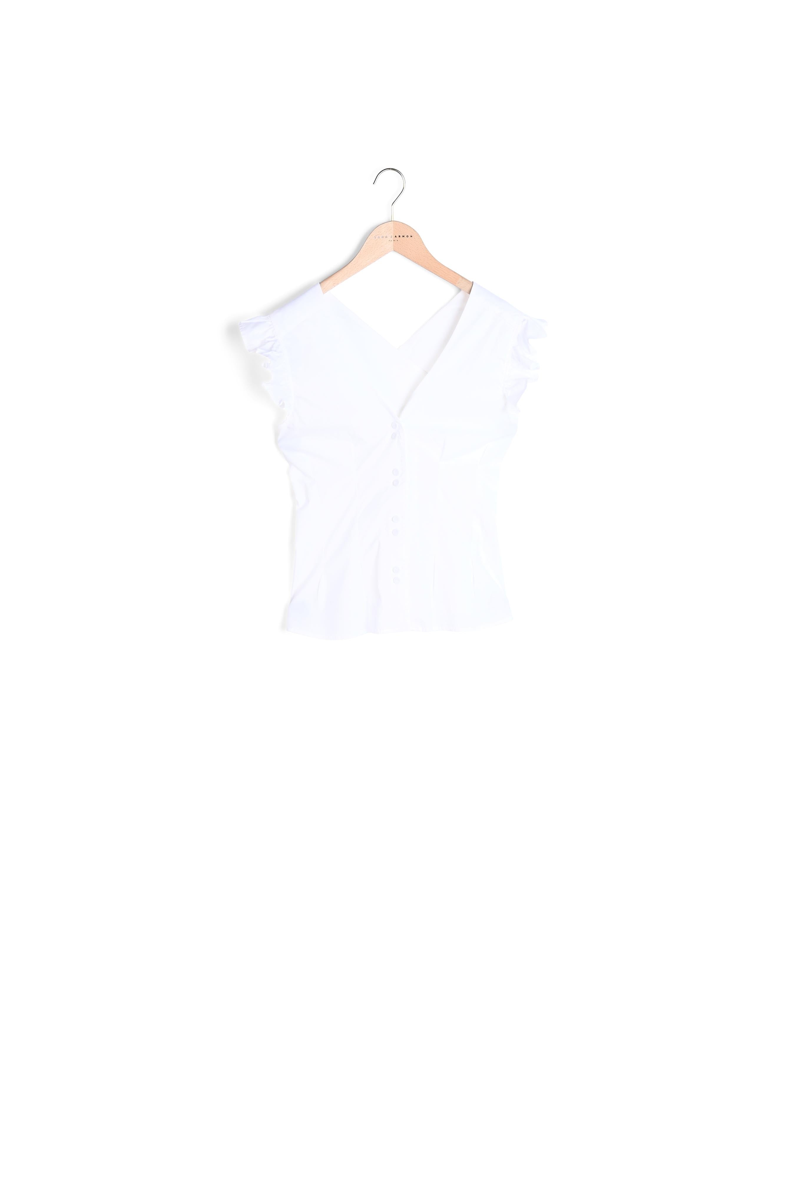 Top Taio blanc en popeline Faume - seconde main