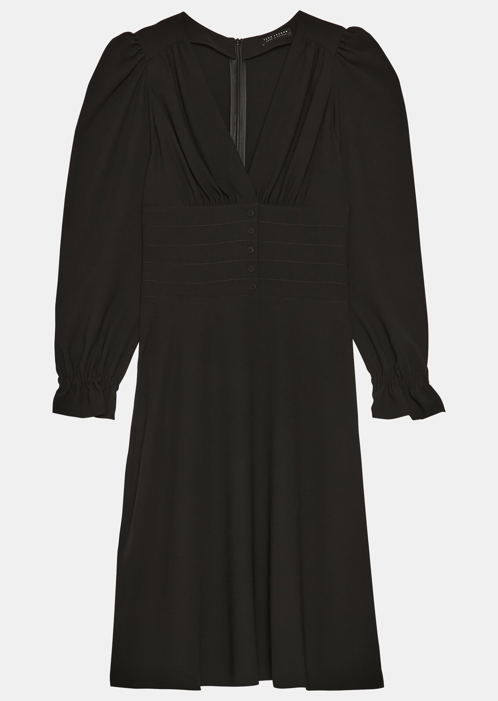 Robe Rosaria noire en crêpe Faume - seconde main