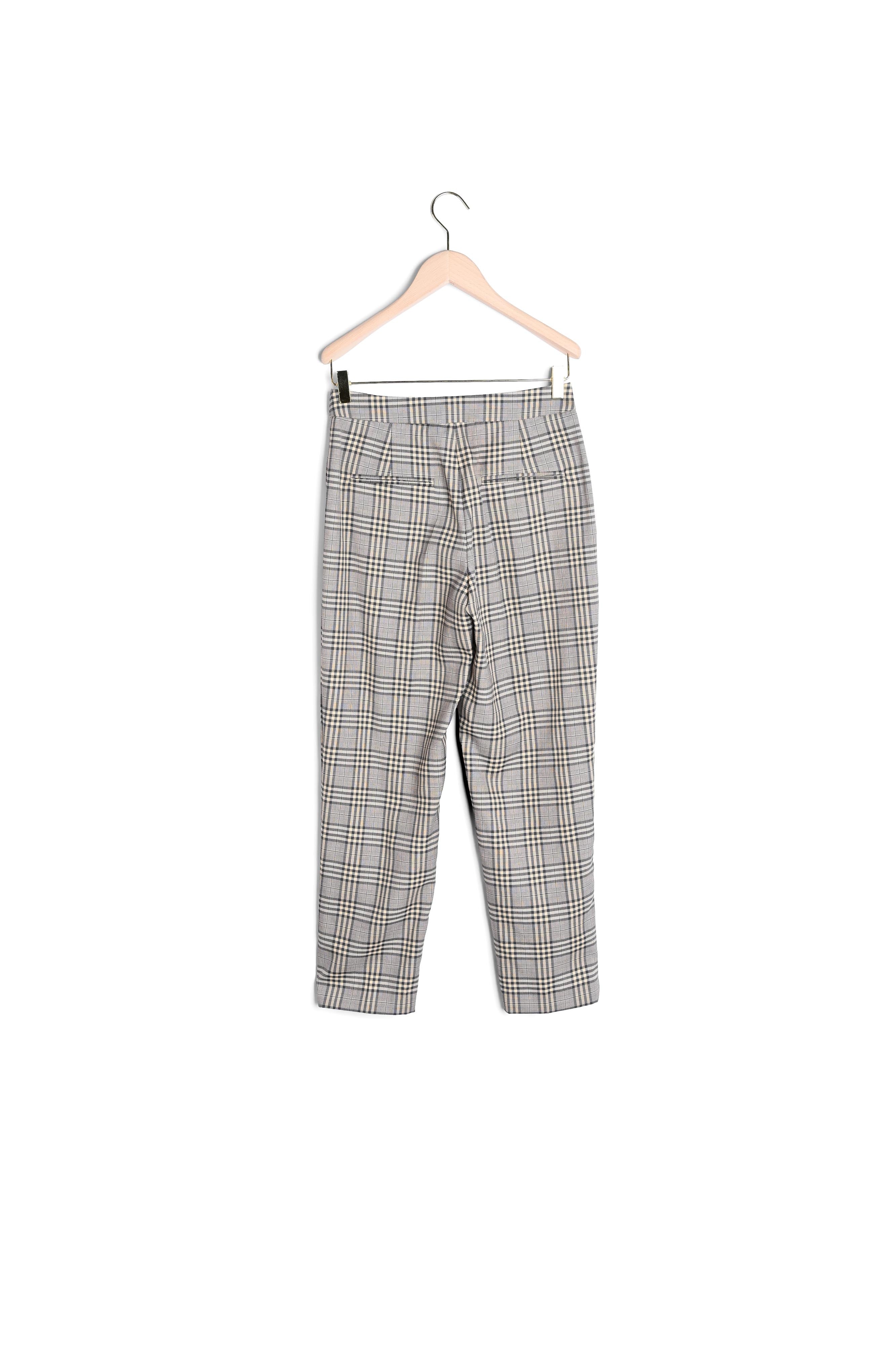 Pantalon camel en tartan Faume - seconde main