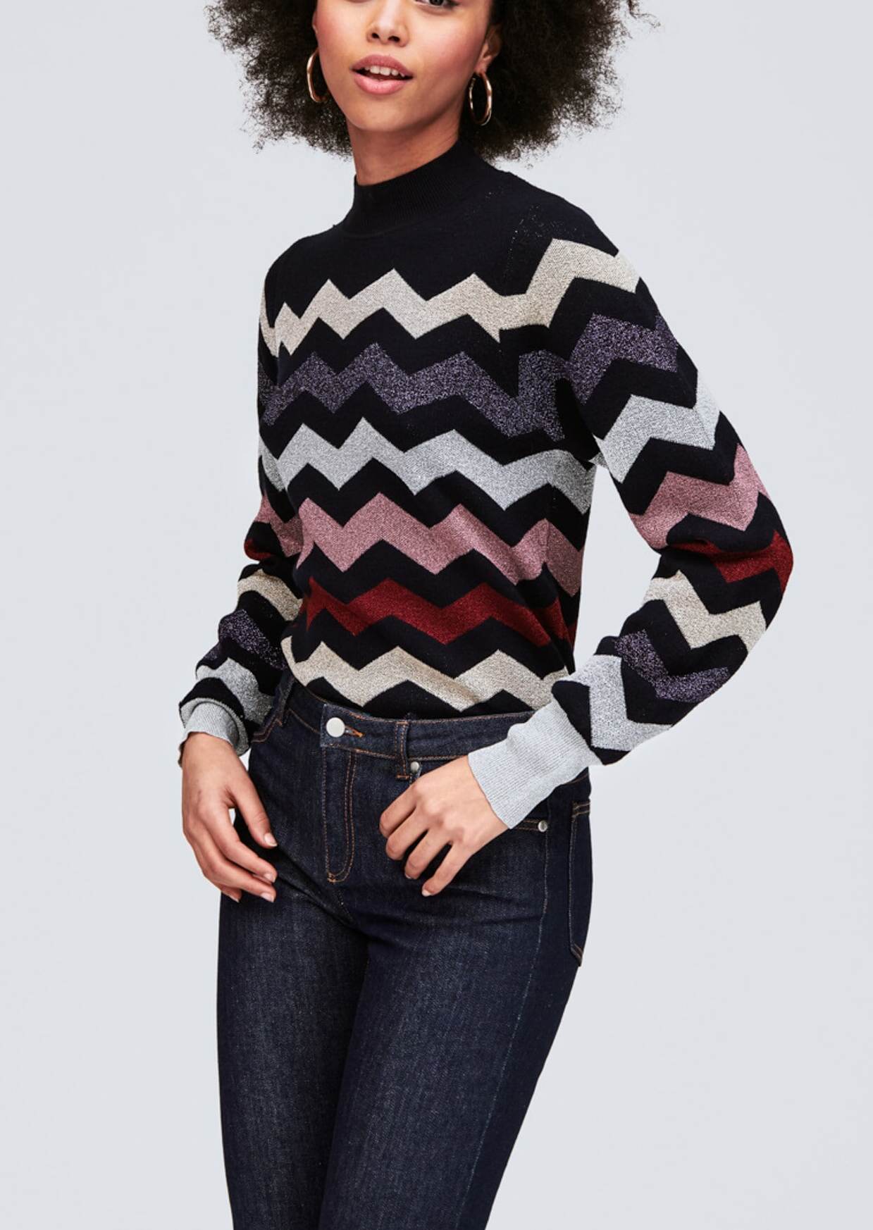 Maille bleu nuit en lurex Faume - seconde main