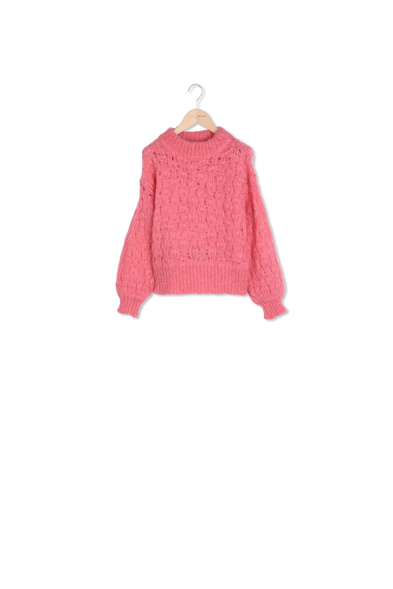 Pull Parasol rose en mohair Faume - seconde main