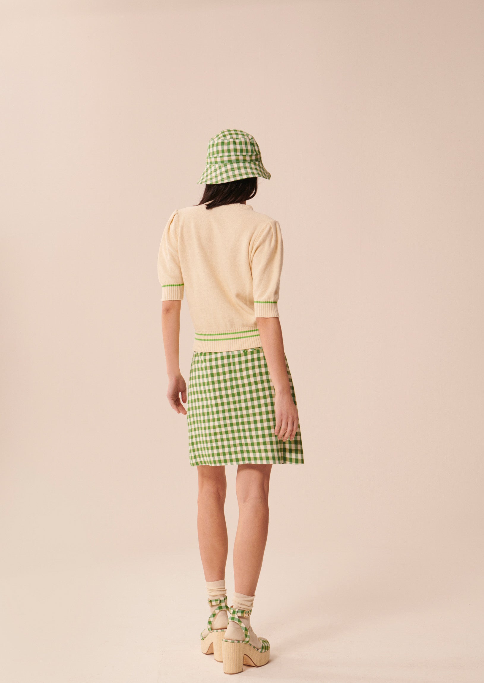 Gilet Guillaume écru en maille Faume - seconde main