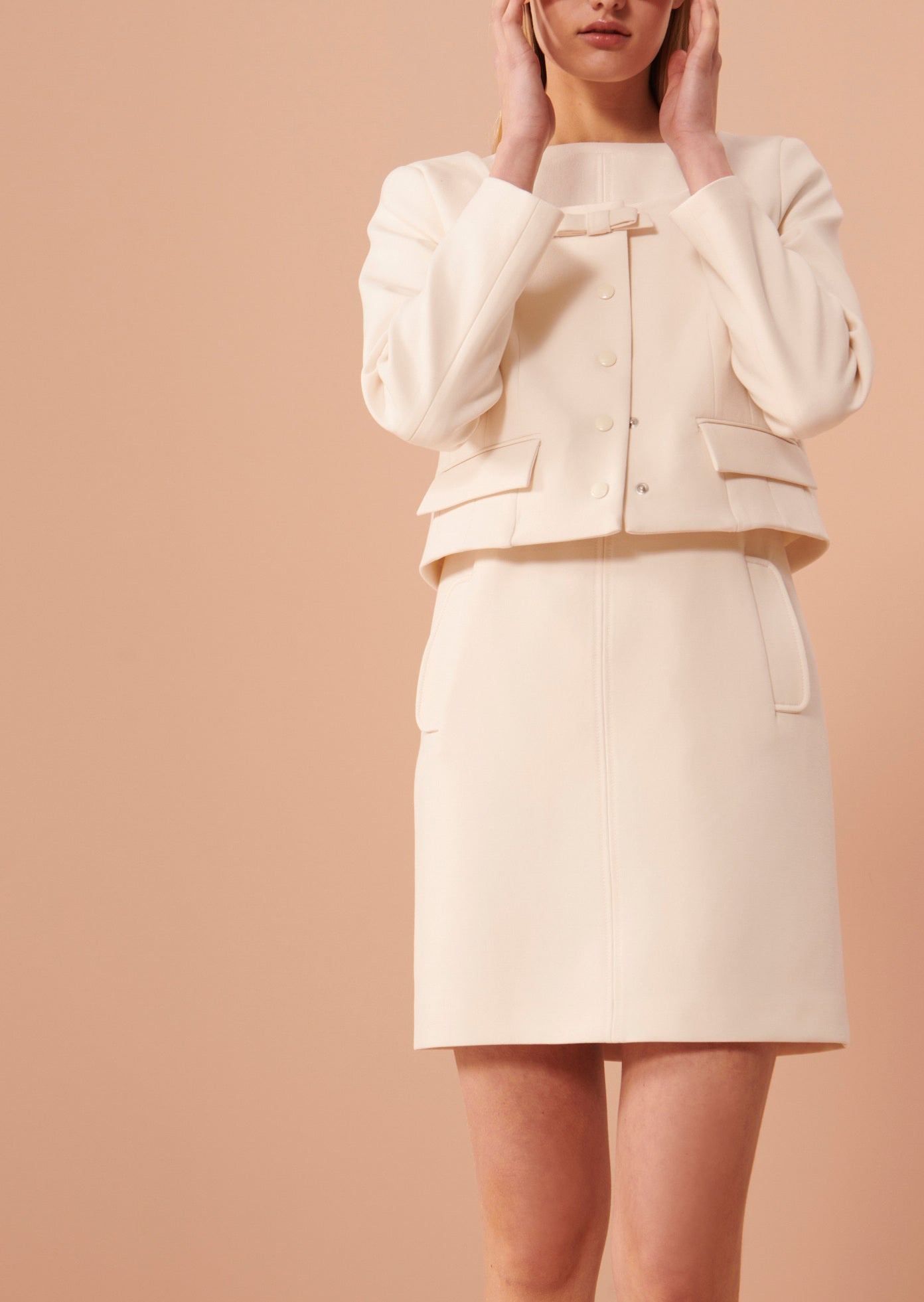 Veste Vernis écrue en toile double Faume - seconde main