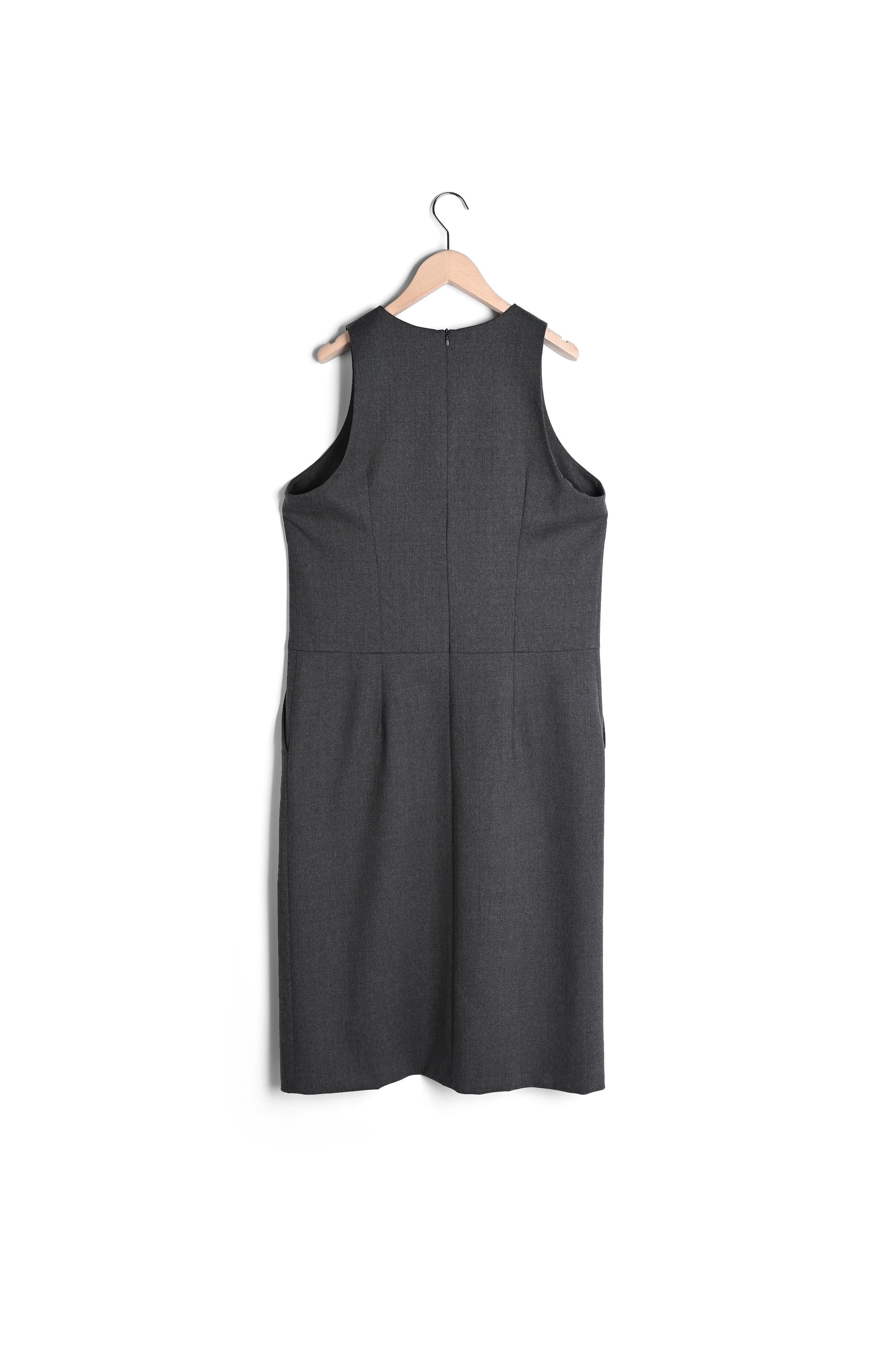 Robe Rollande grise en flanelle Faume - seconde main