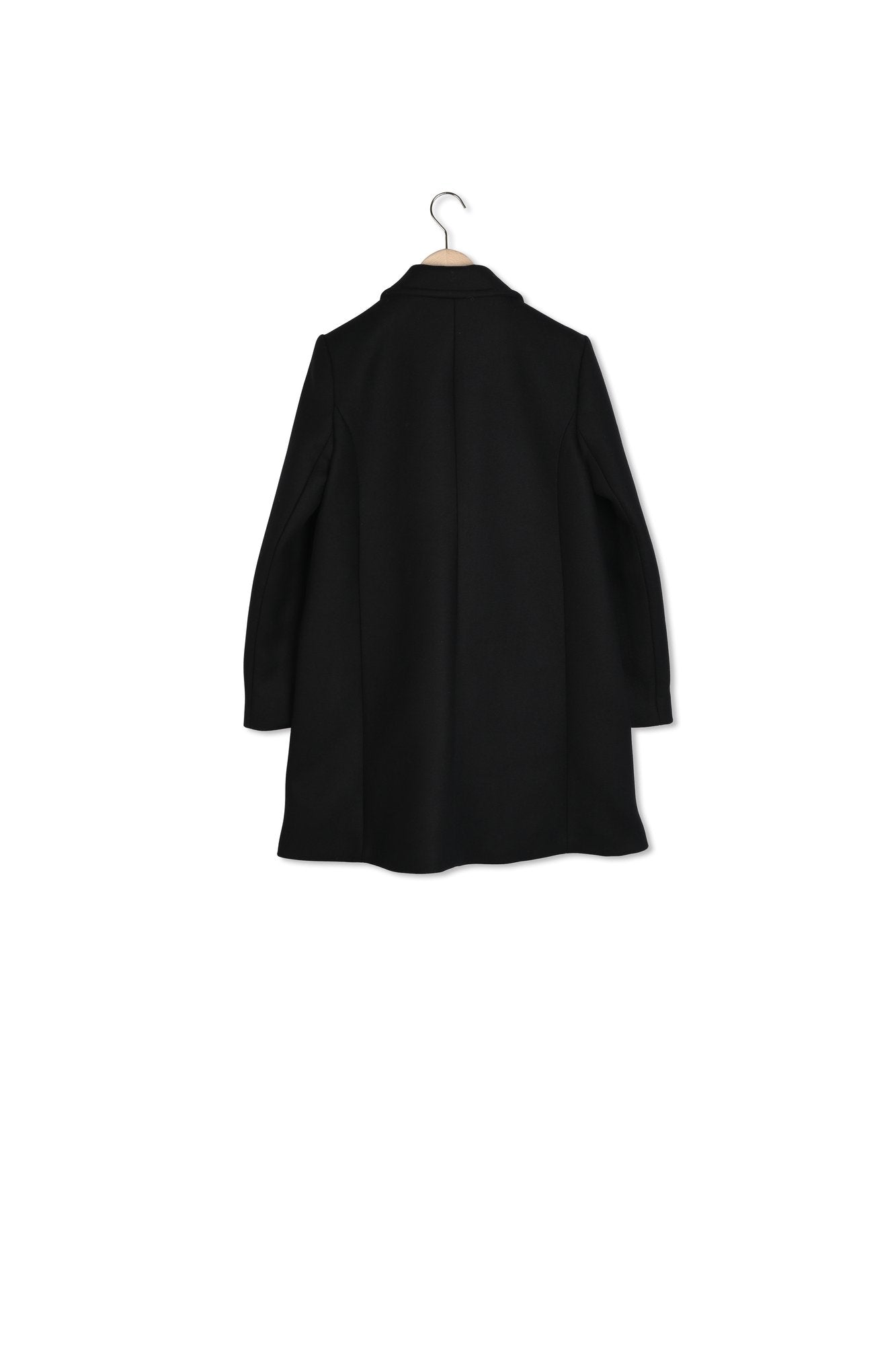 Manteau Marin noir en drap caban Faume - seconde main