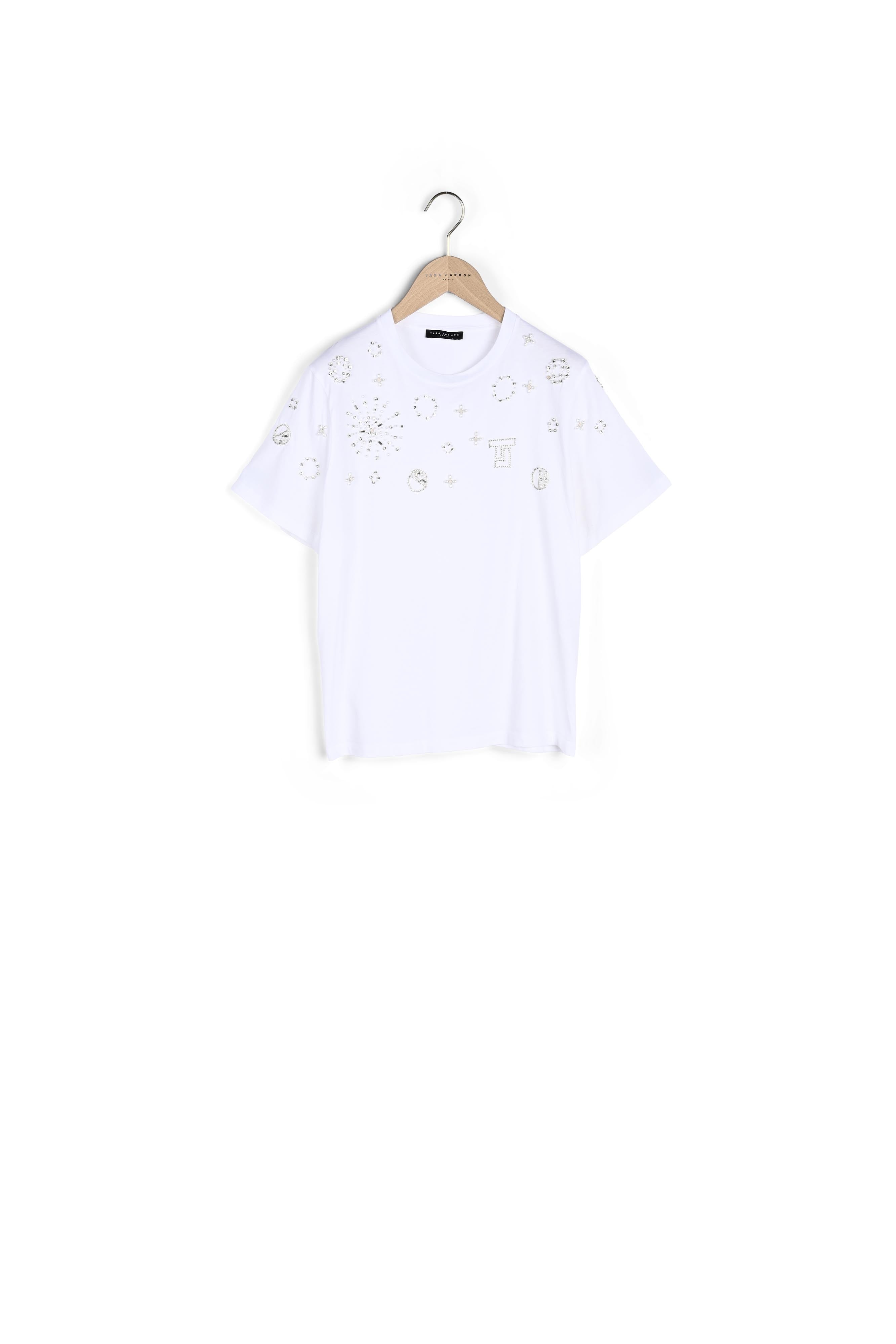 T-shirt Taralove blanc en jersey Faume - seconde main