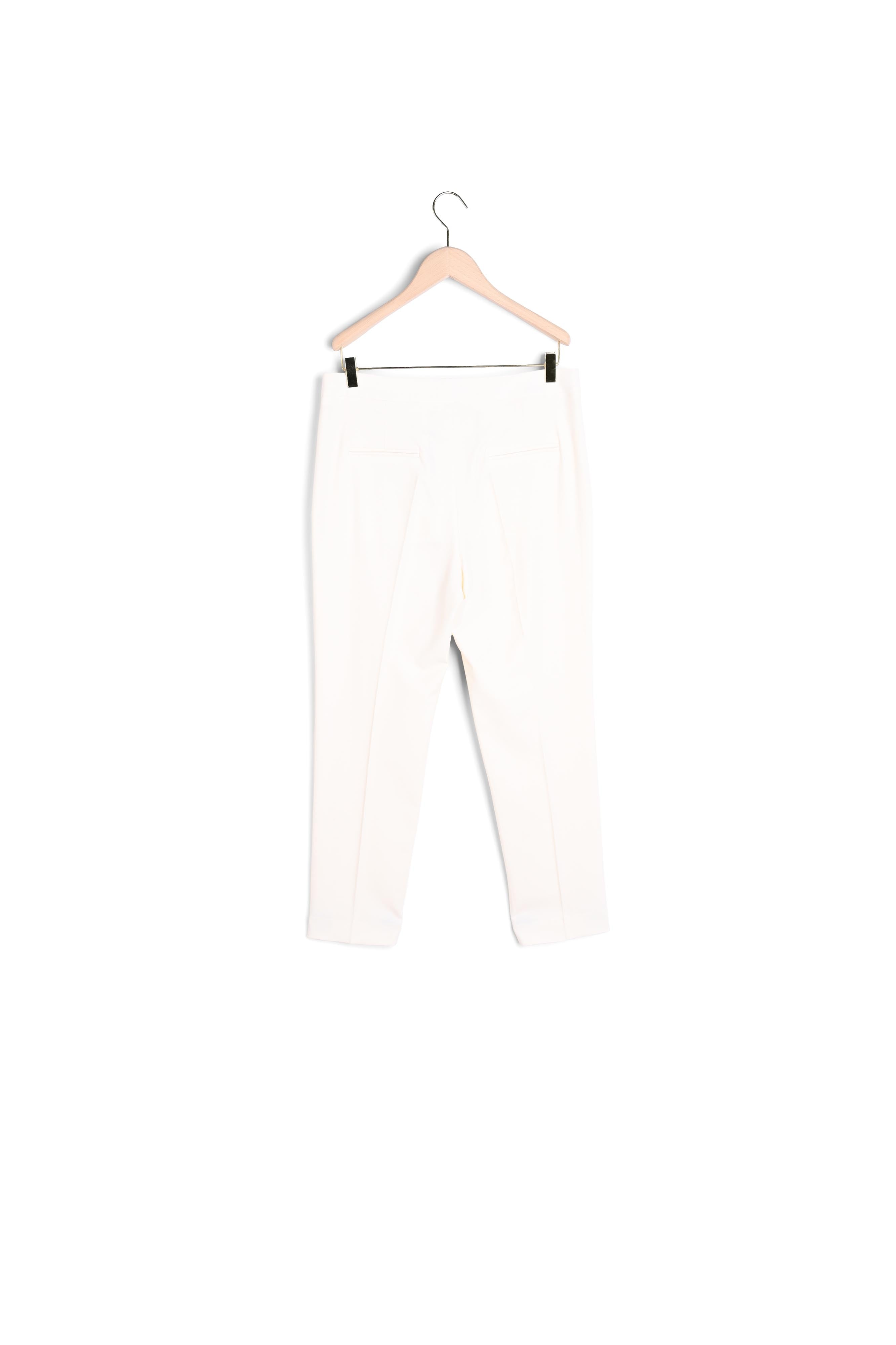 Pantalon de tailleur Paul écru en laine froide Faume - seconde main