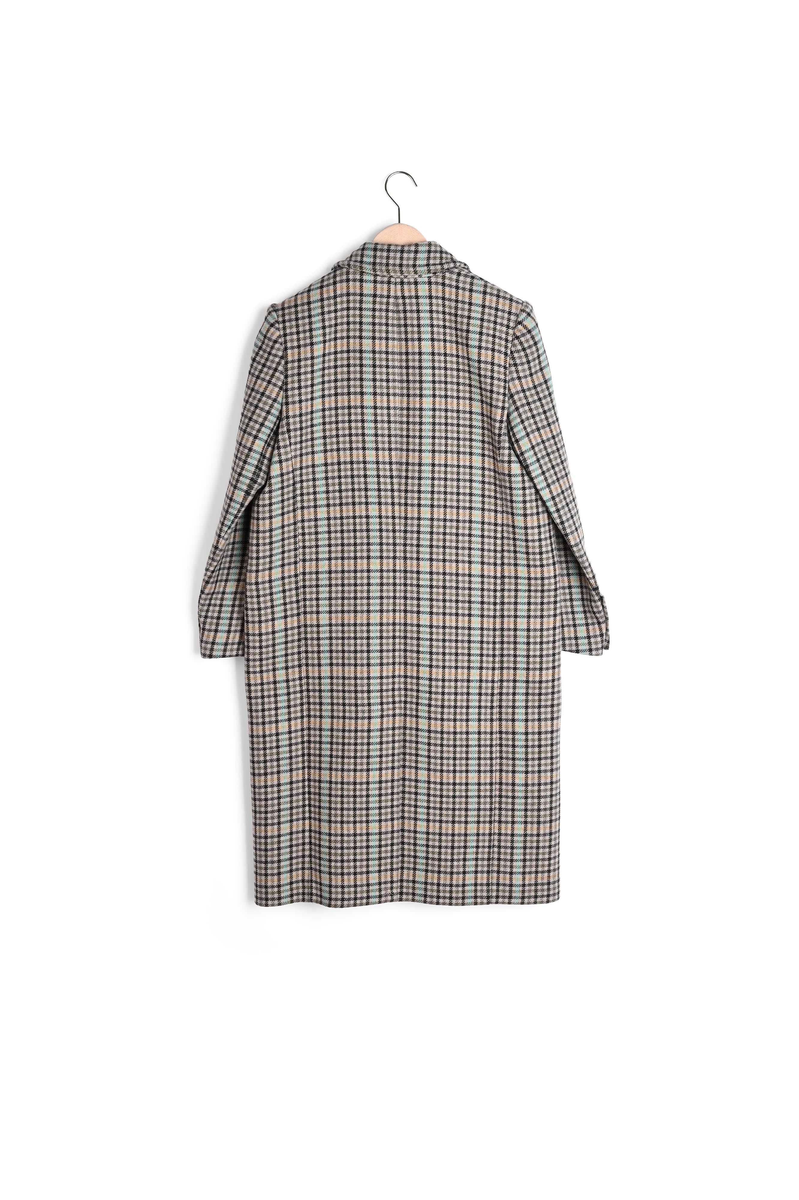 Manteau Marcus gris en tartan Faume - seconde main