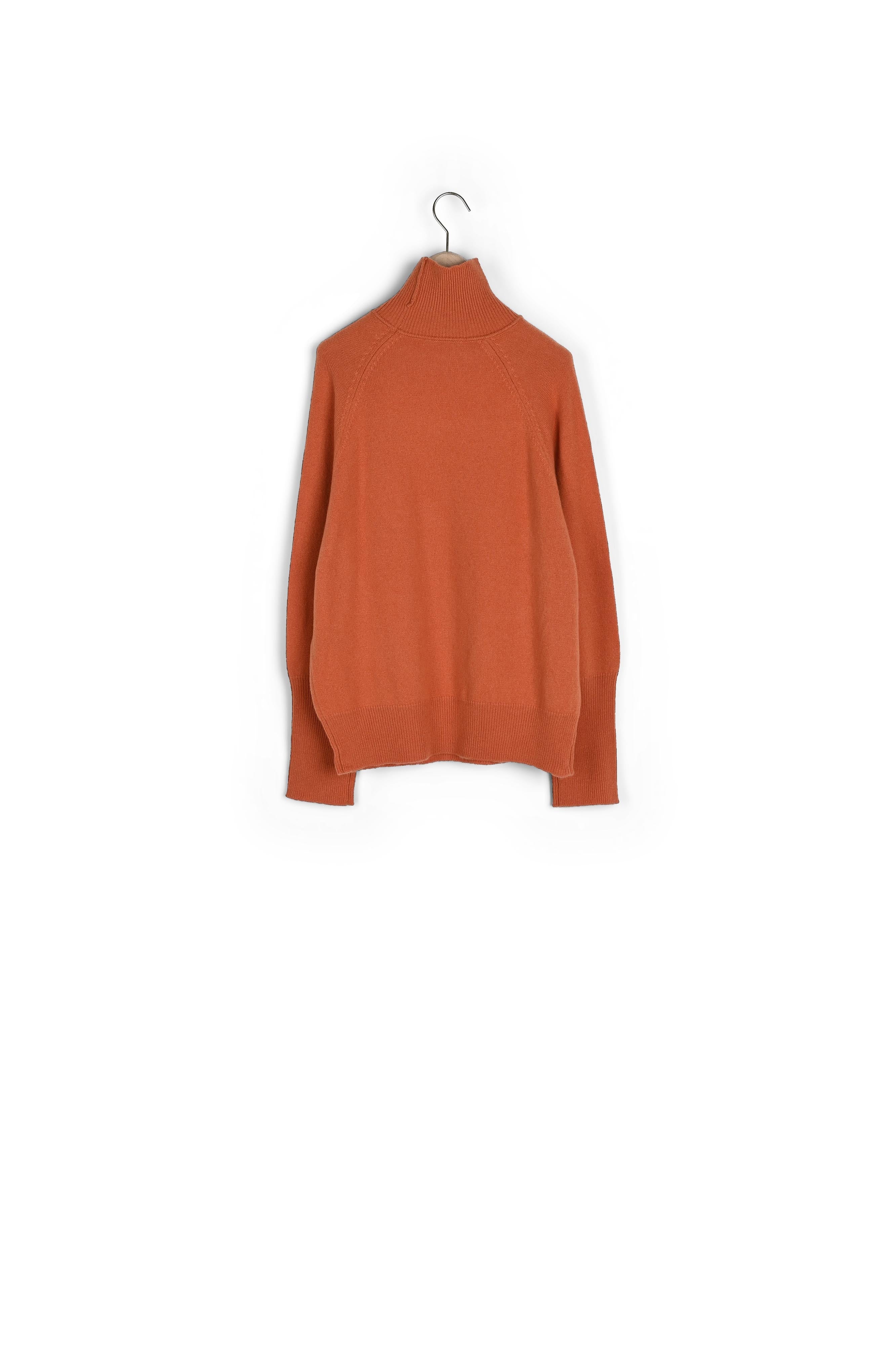Pull Passion orange en maille identitaire Faume - seconde main