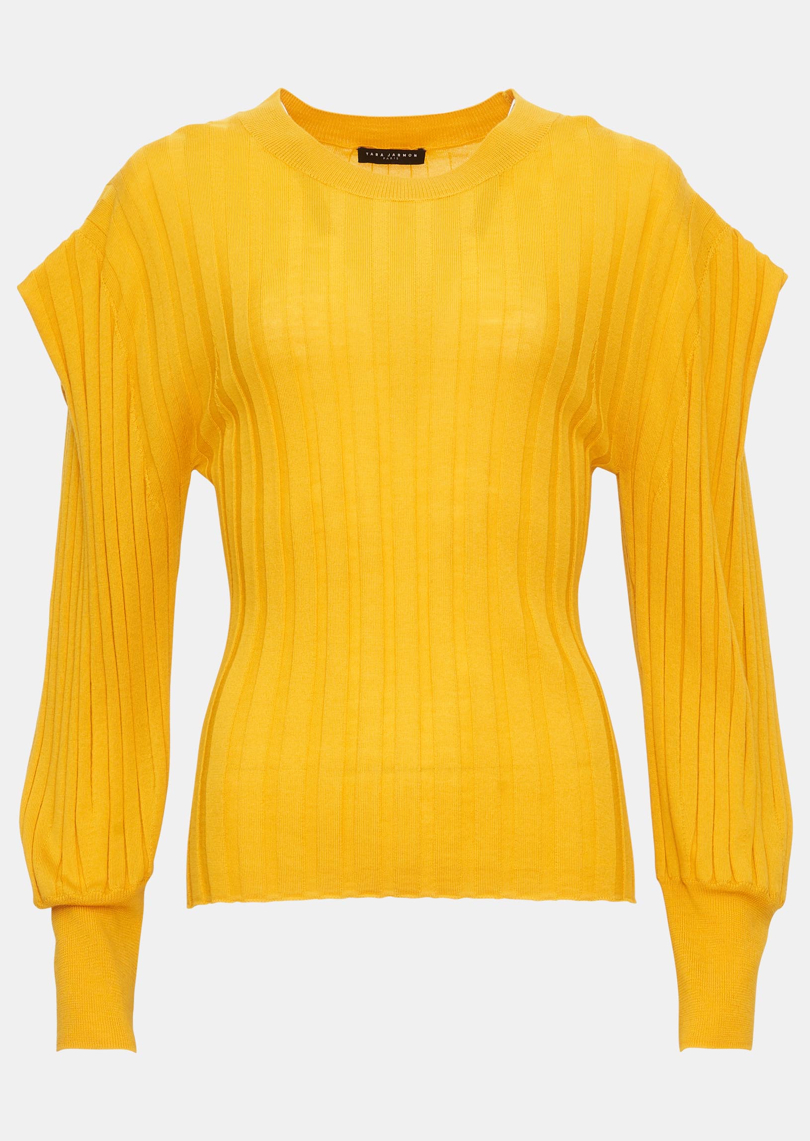 Pull Palatine jaune en laine merinos Faume - seconde main