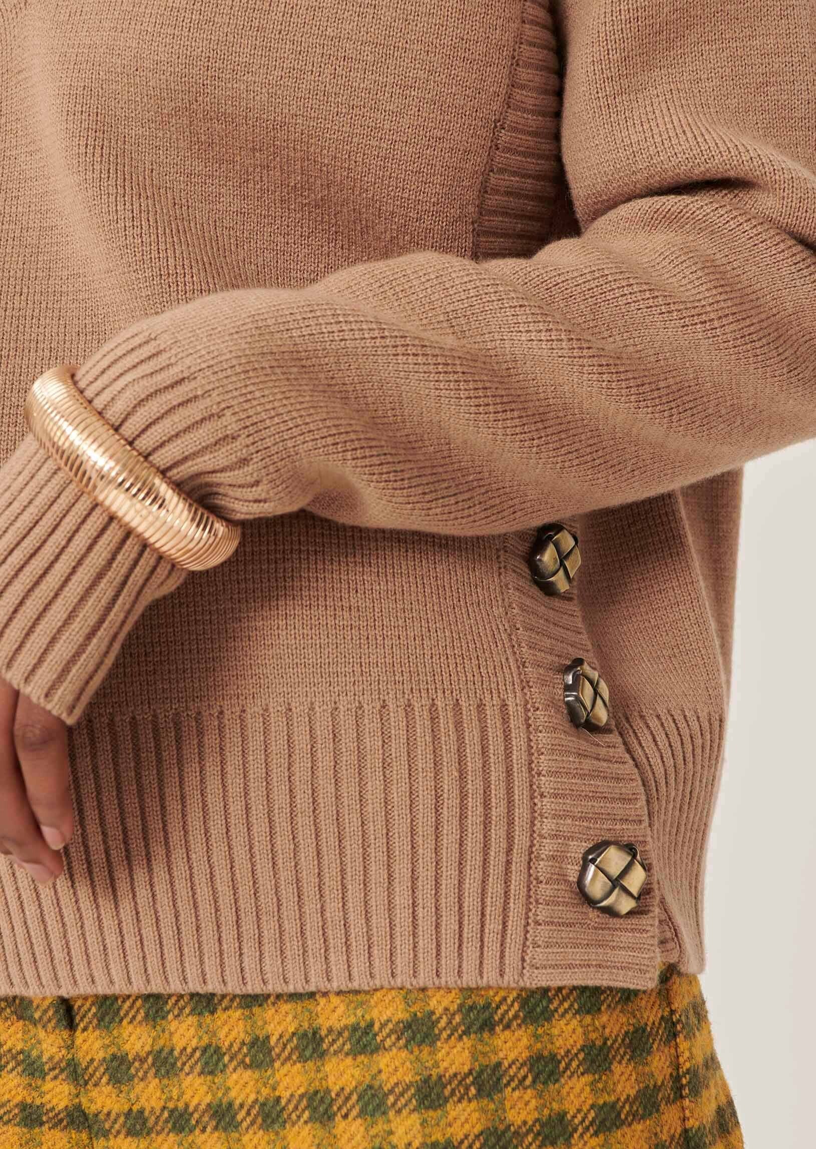 Pull Promesse marron en laine Faume - seconde main