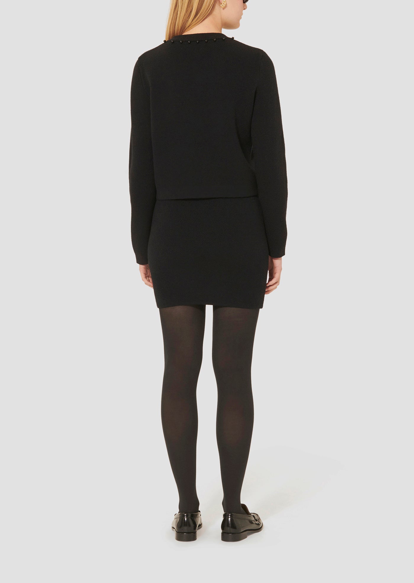 Gilet noir en maille Guetty Faume - seconde main