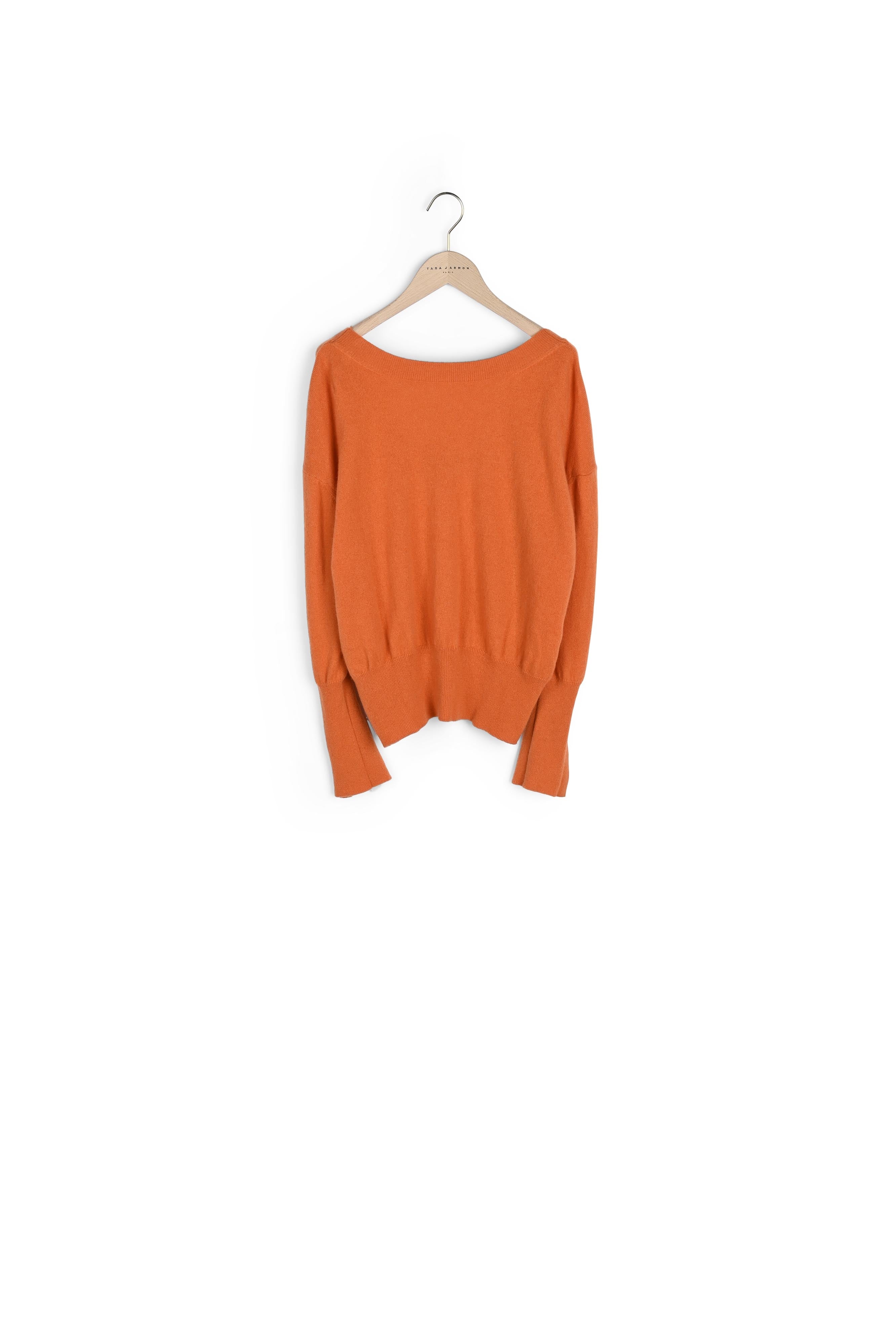 Pull Pappardelle orange en cachemire Faume - seconde main