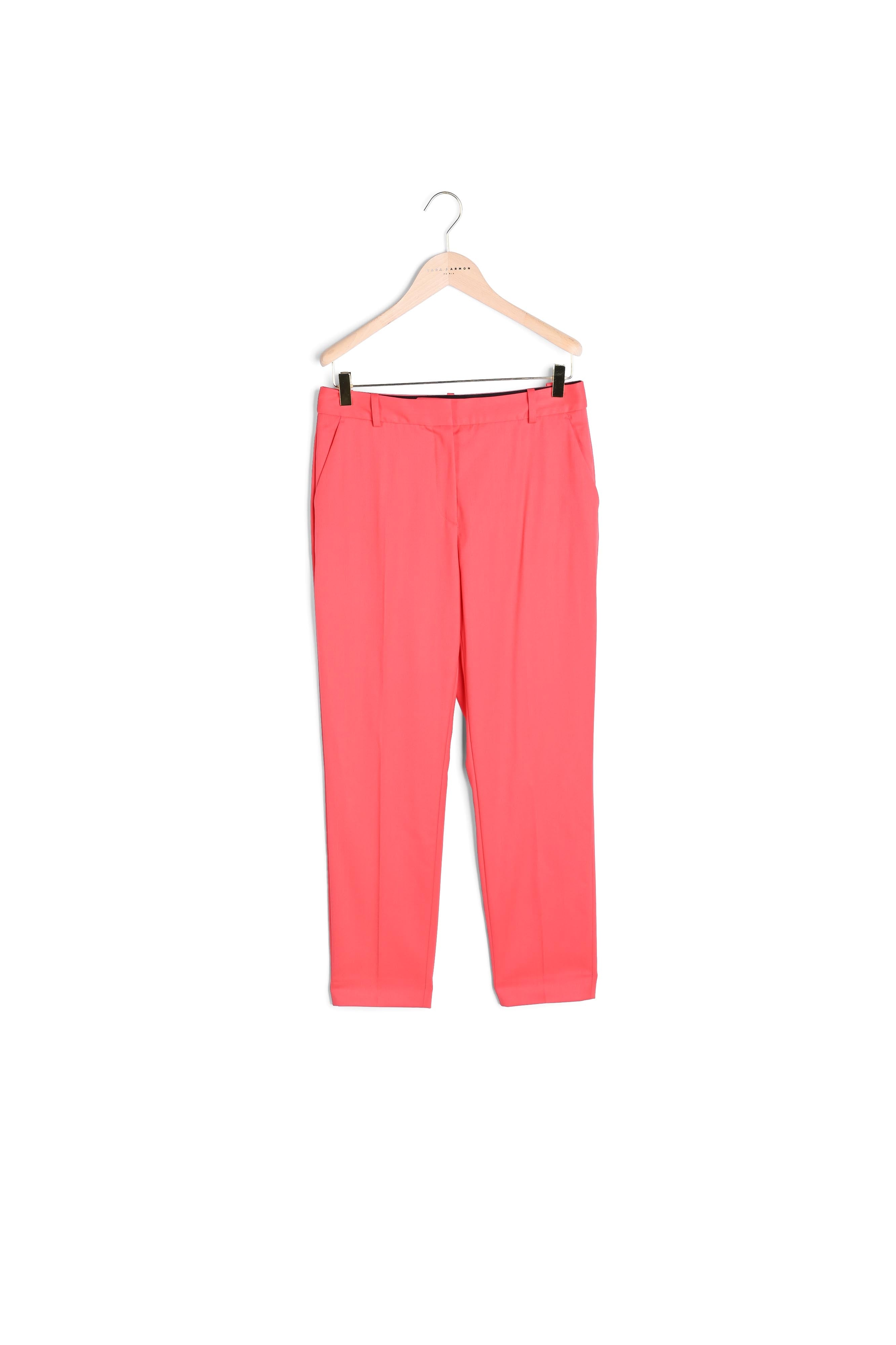 Pantalon Philippine rouge en laine froide Faume - seconde main