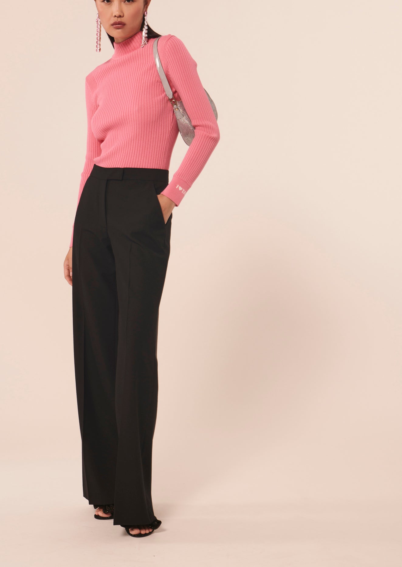 Pantalon Primavera noire en laine froide Faume - seconde main