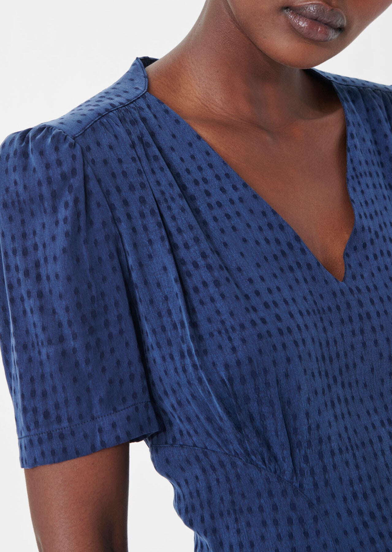 Robe Rock marine en jacquard Faume - seconde main