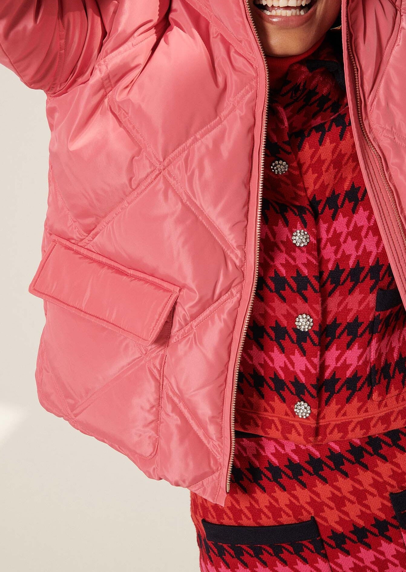 Doudoune Dona rose matelassée Faume - seconde main