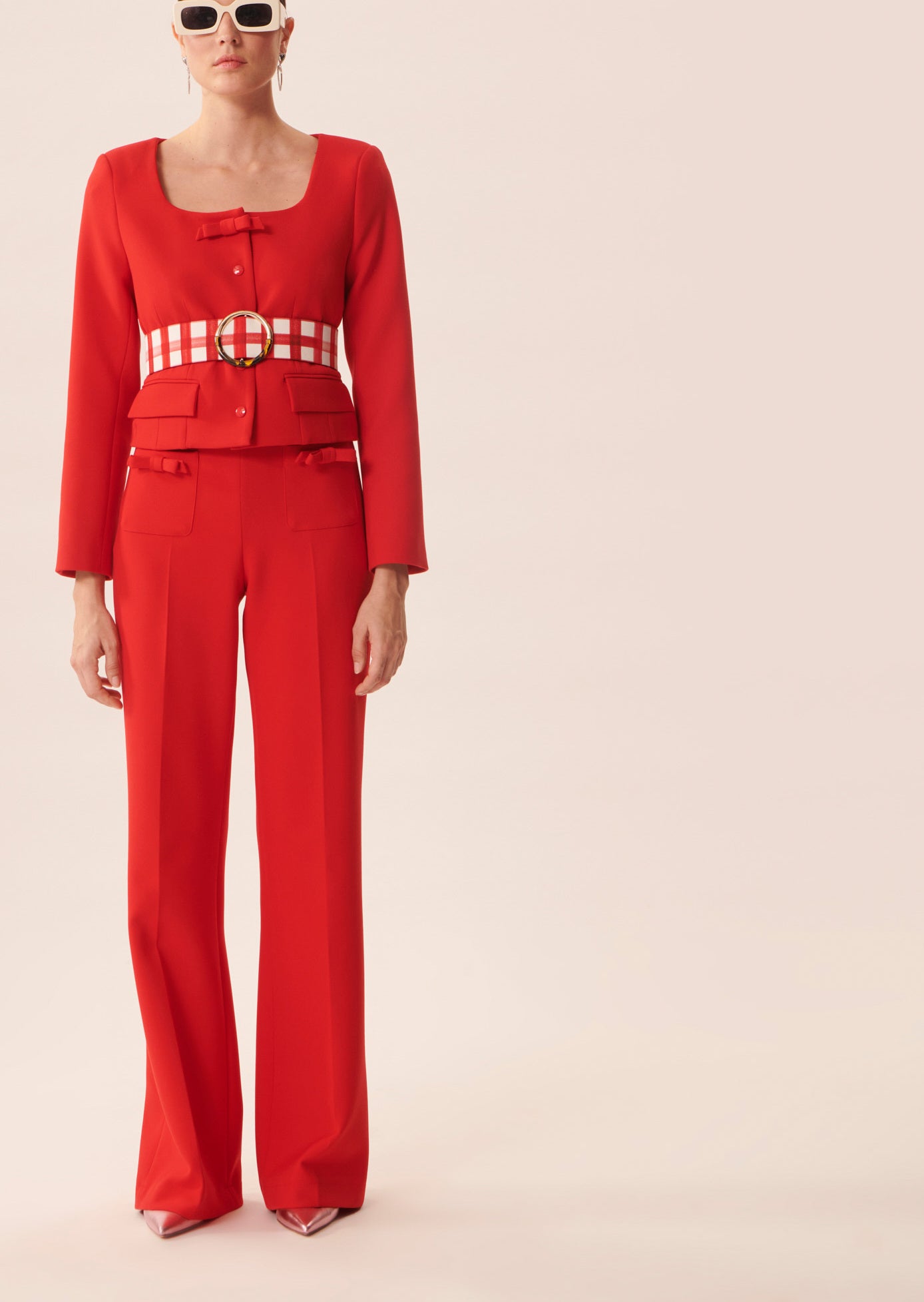 Veste Vernis rouge en toile double Faume - seconde main