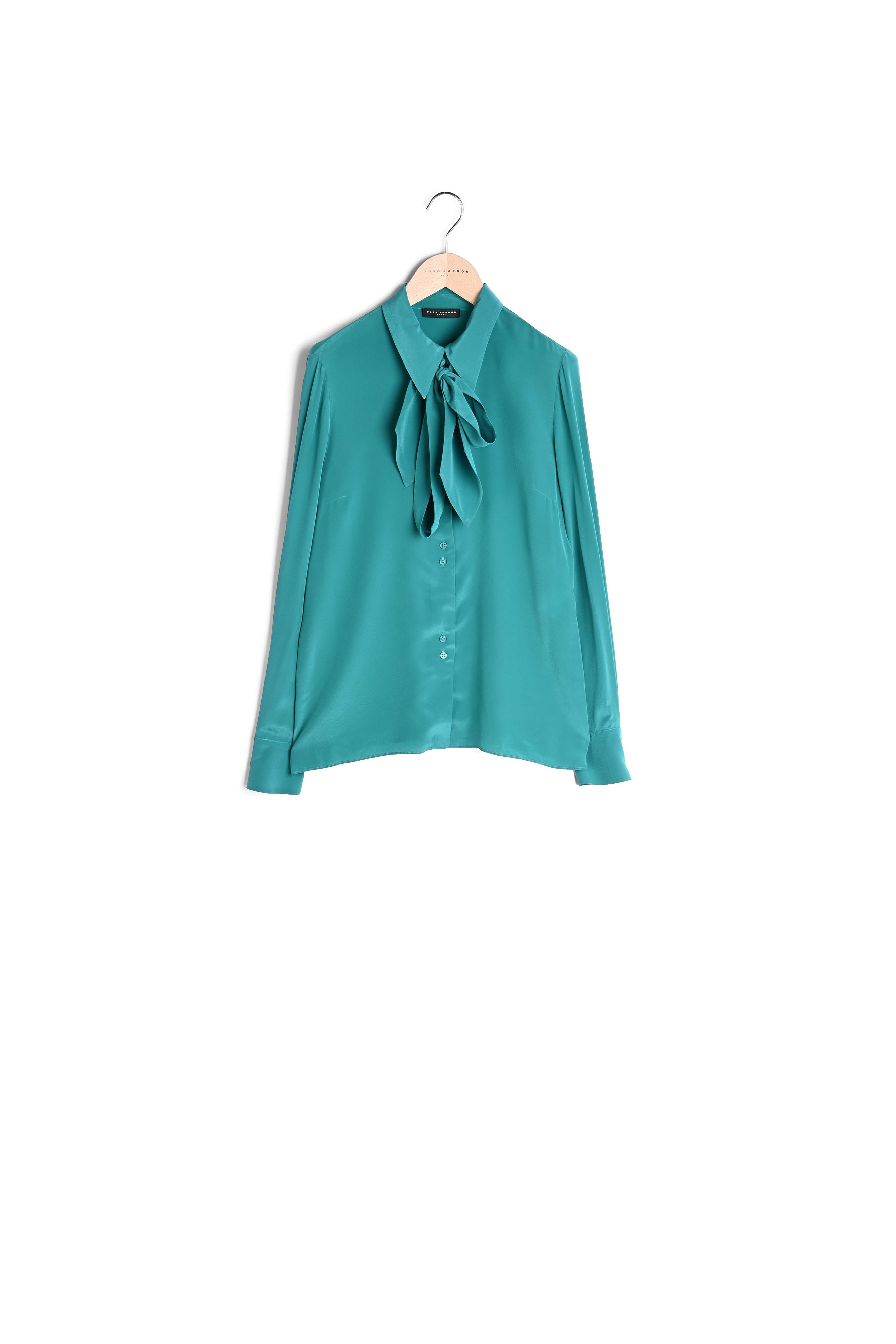 Chemise Cybile bleue en soie Faume - seconde main