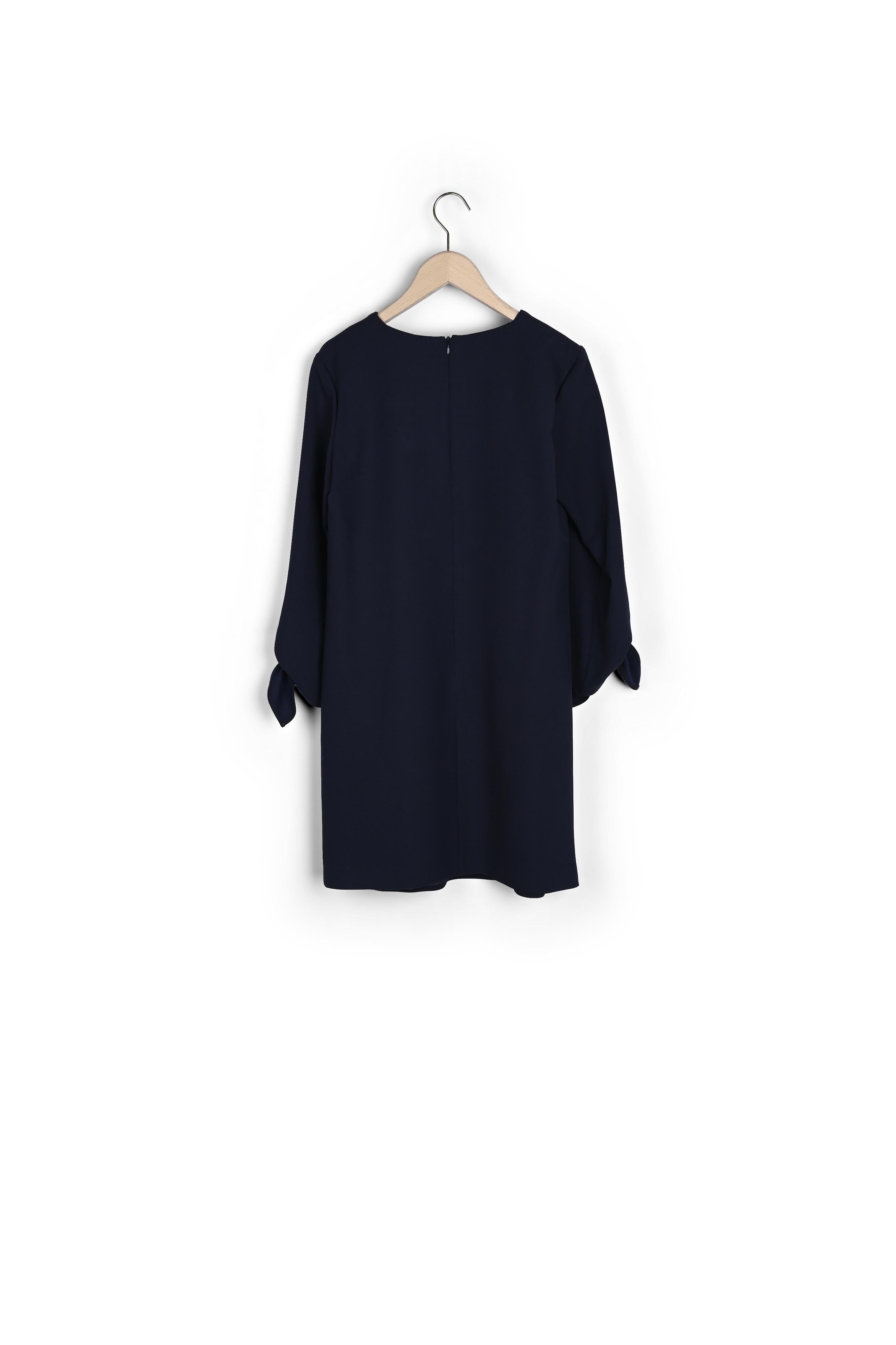 Robe bijou bleu nuit en toile gabardine Faume - seconde main
