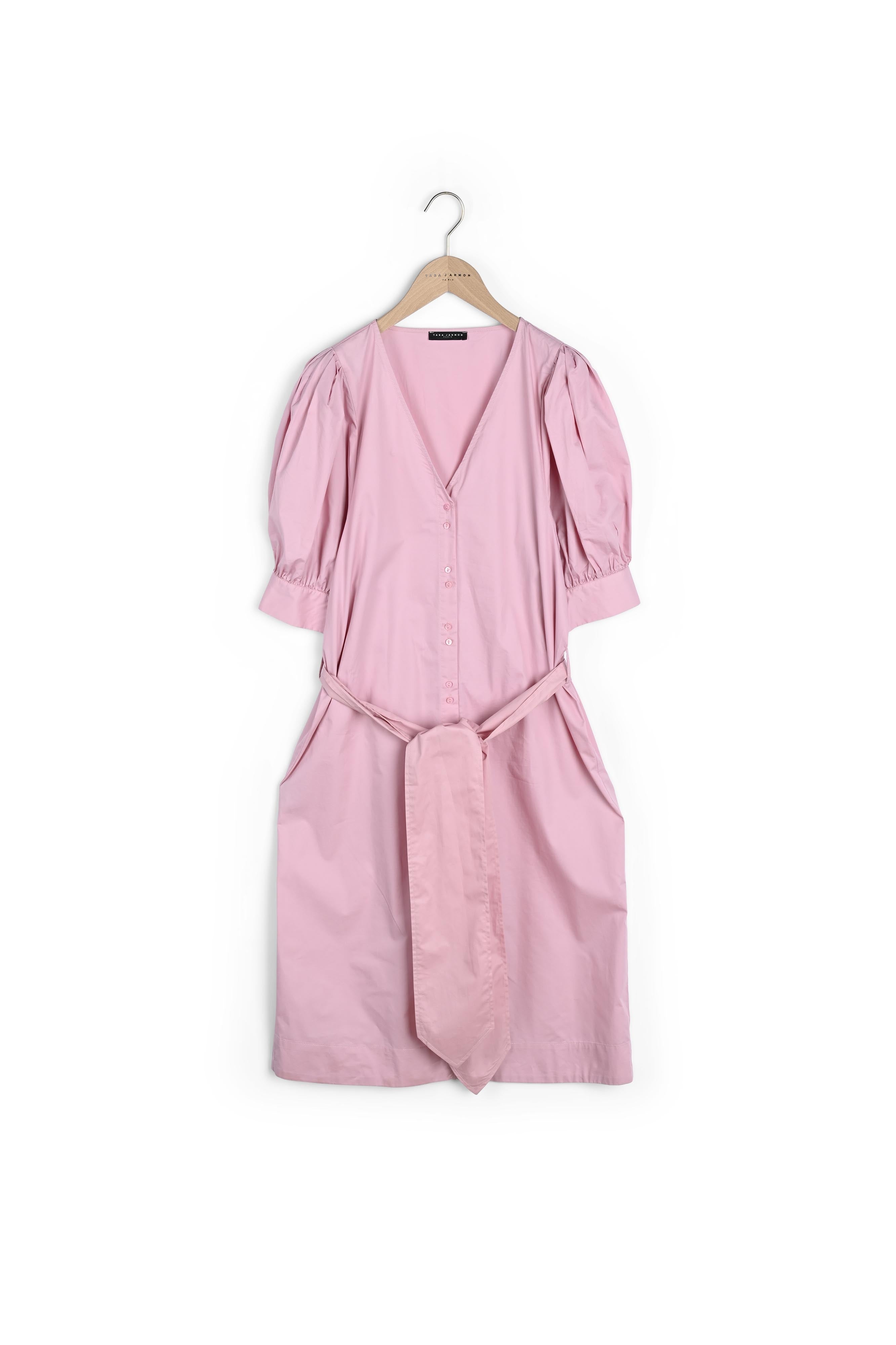 Robe Ridley vieux rose en popeline Faume - seconde main