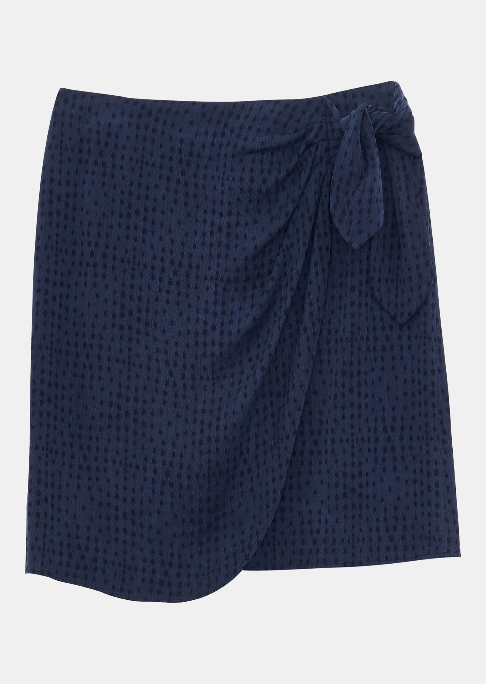 Jupe Jaga marine en jacquard Faume - seconde main