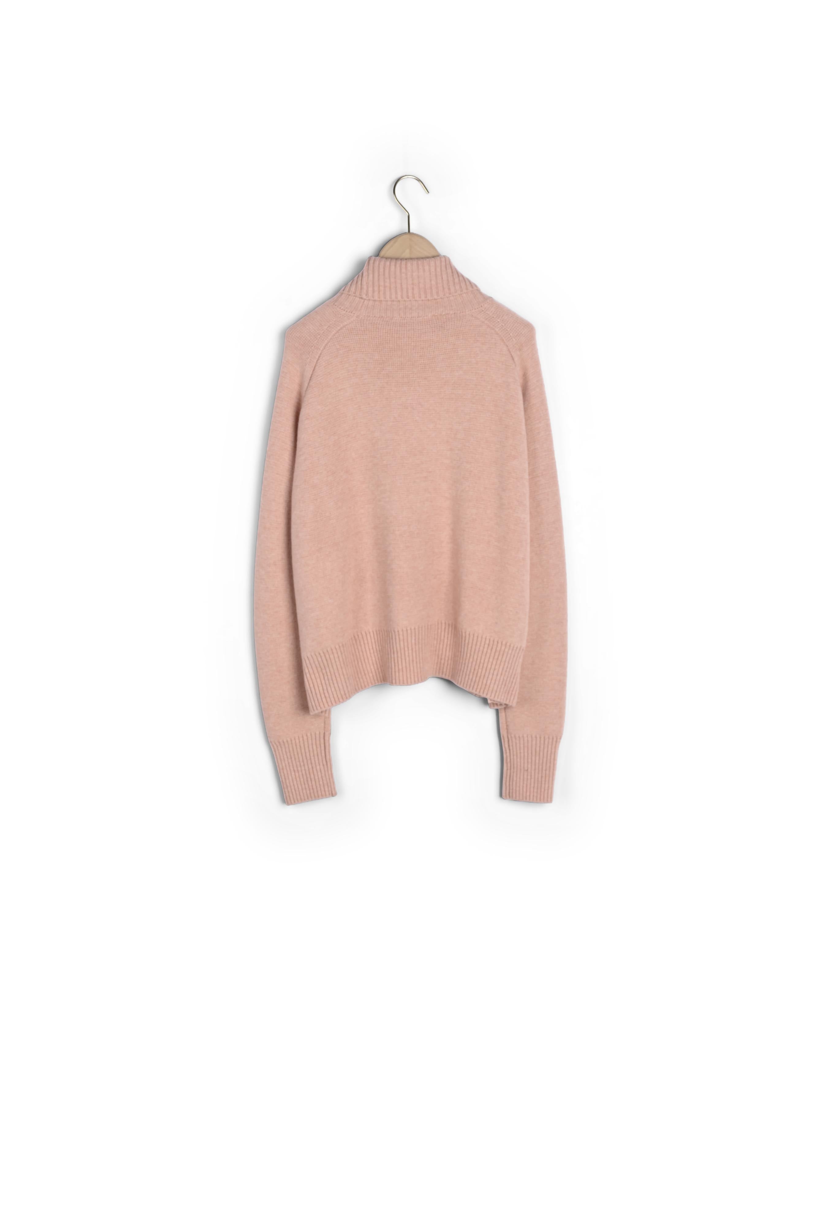 Pull Prague rose en laine Faume - seconde main