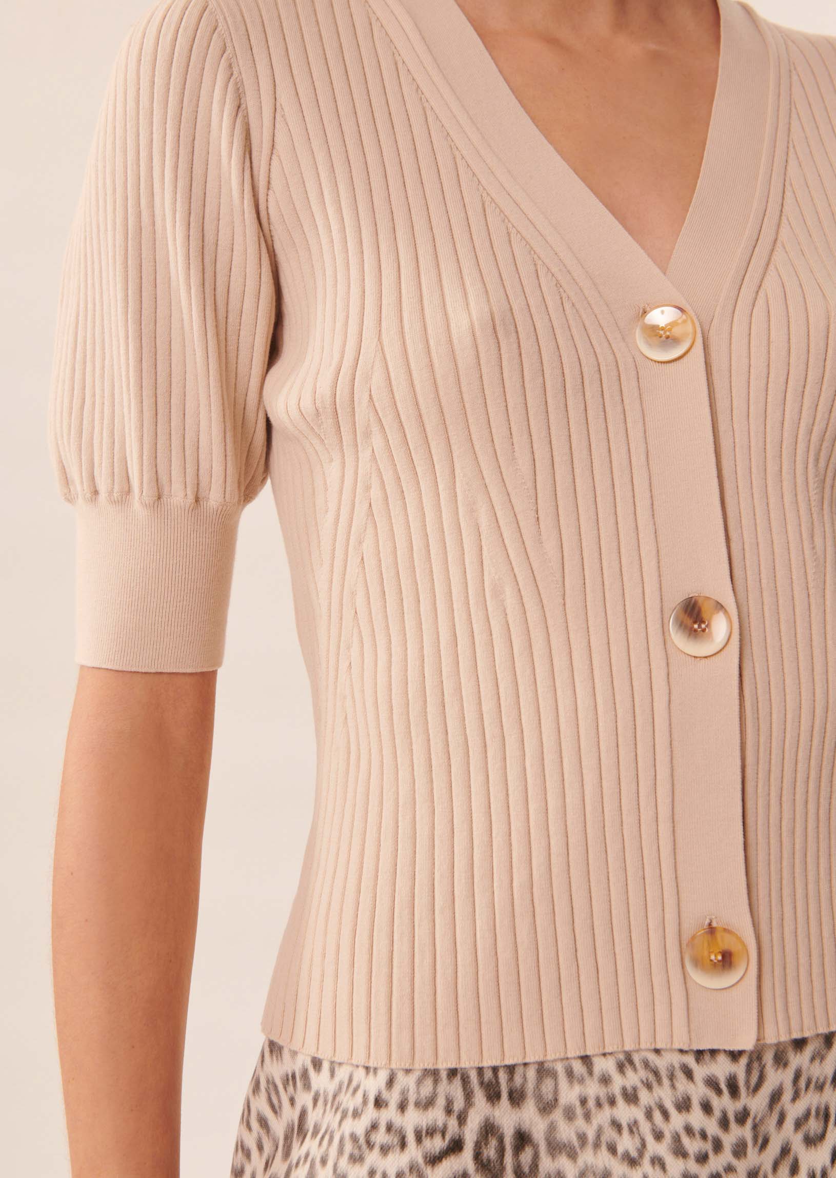 Gilet Gabin beige en coton extrafin Faume - seconde main