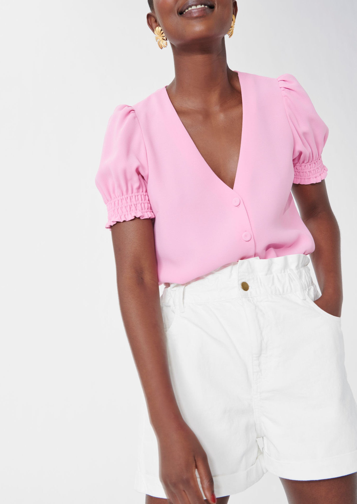 Top Talent rose en crêpe Faume - seconde main