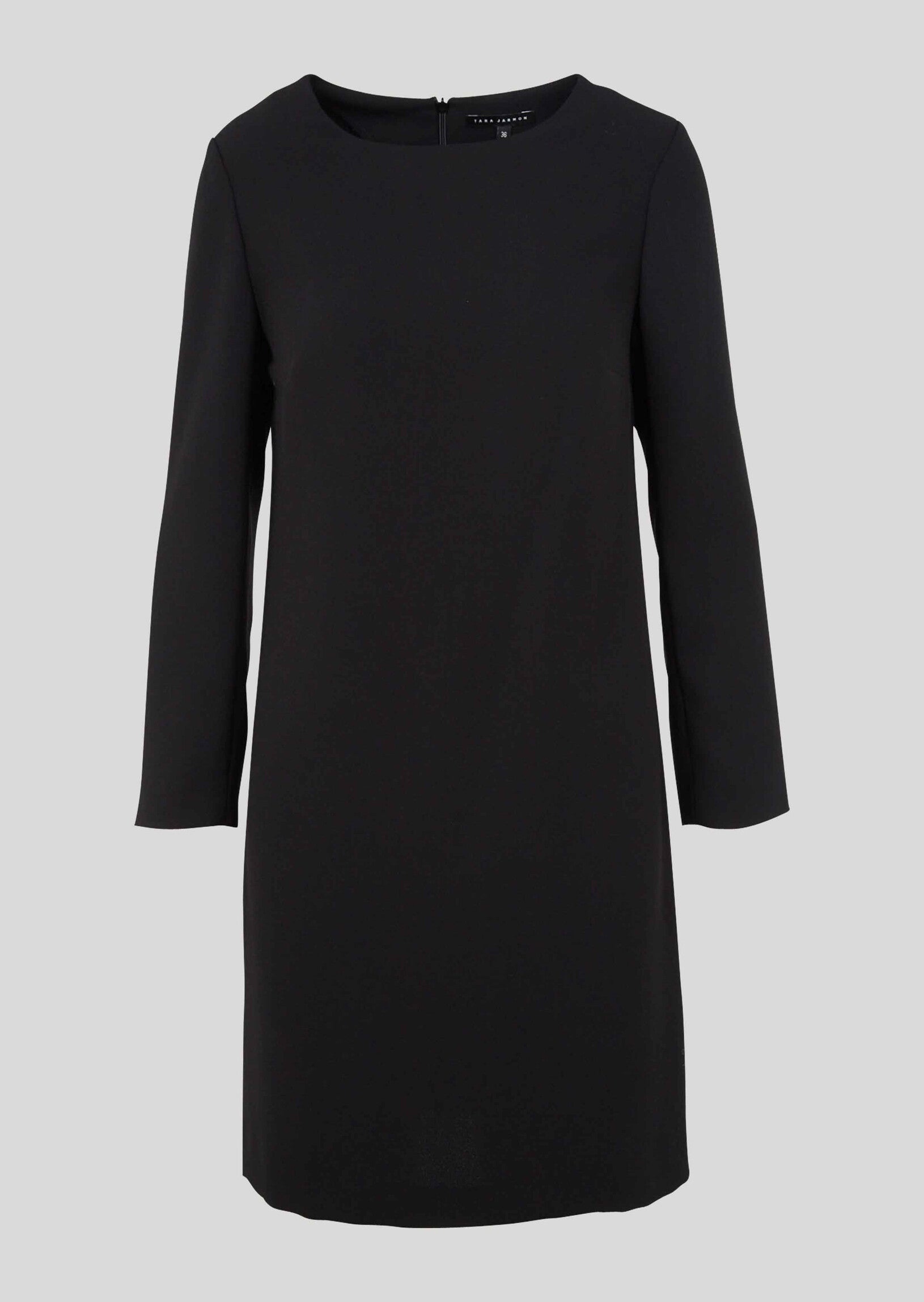 Robe courte Rosalinda en crêpe lourd noire Faume - seconde main