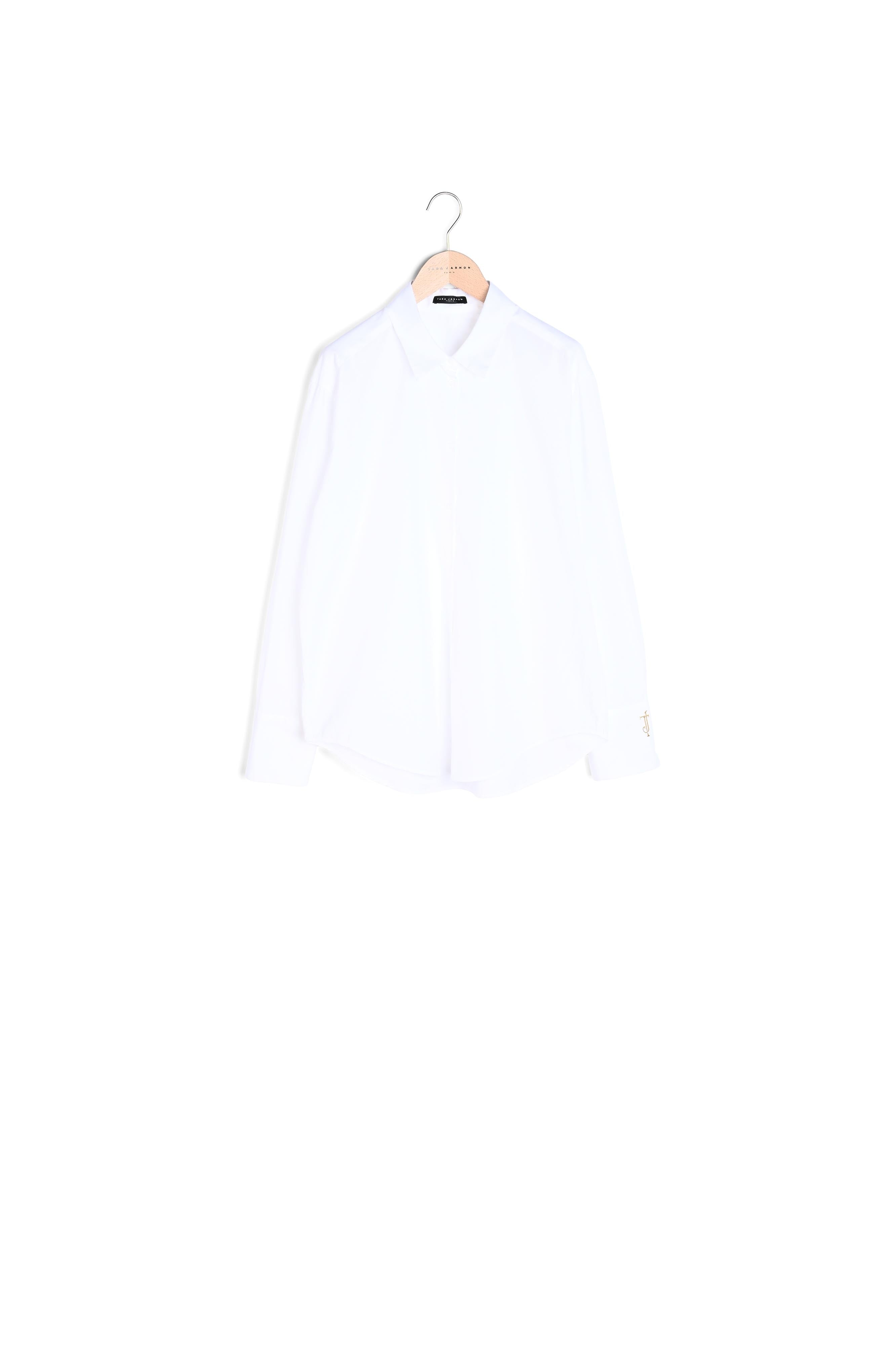 Chemise Carrie blanche en popeline de coton Faume - seconde main