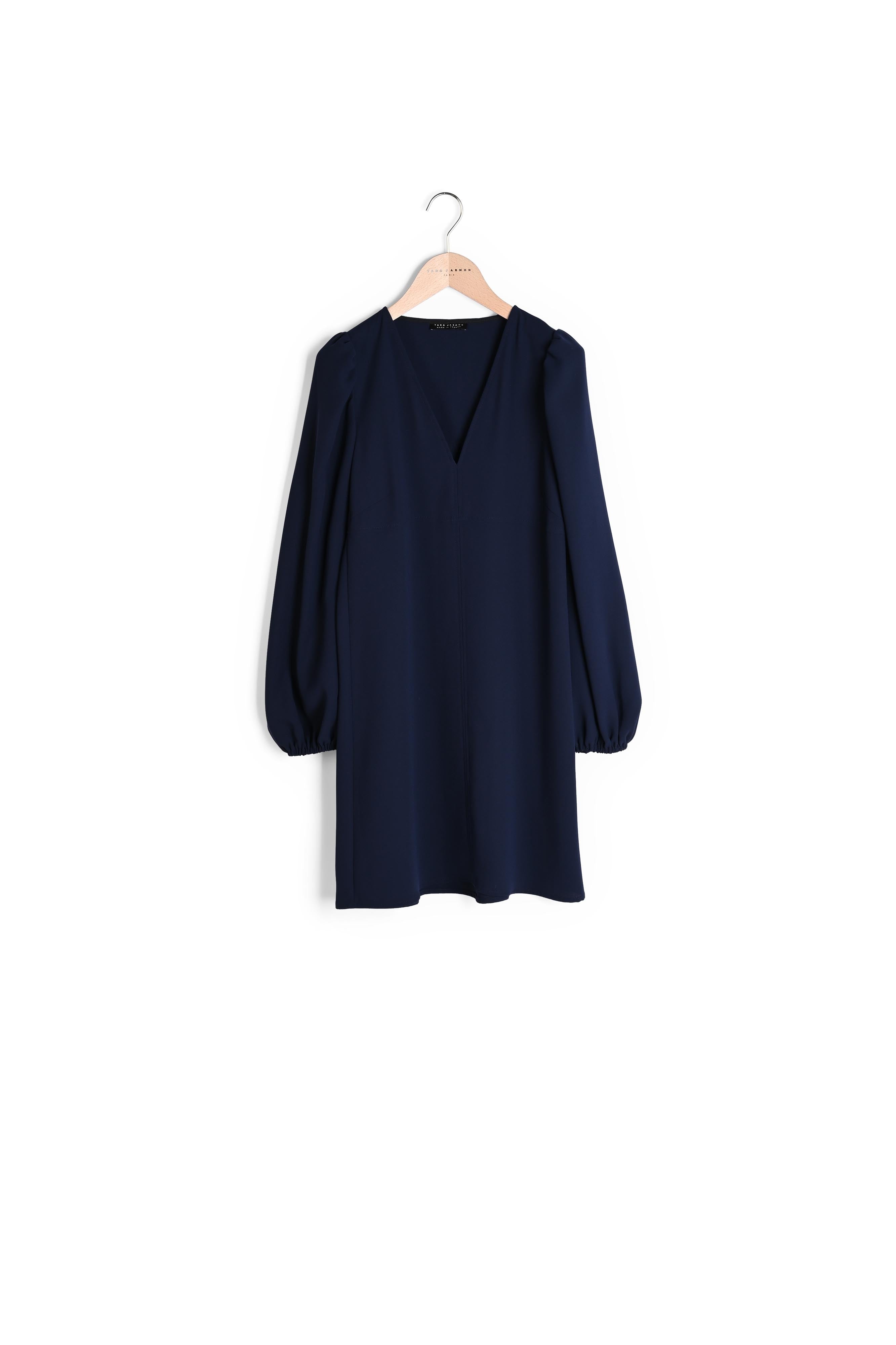 Robe Rolis bleu nuit en crêpe Faume - seconde main