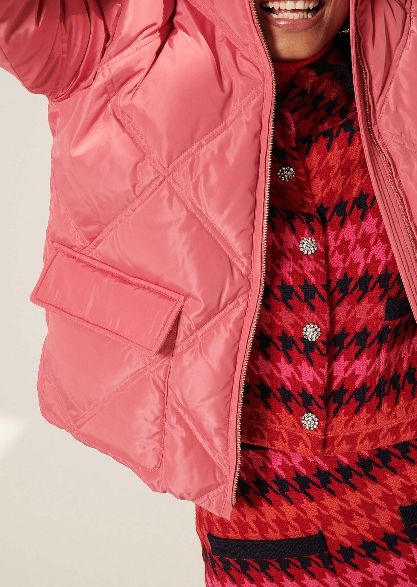 Doudoune Dona rose matelassée Faume - seconde main