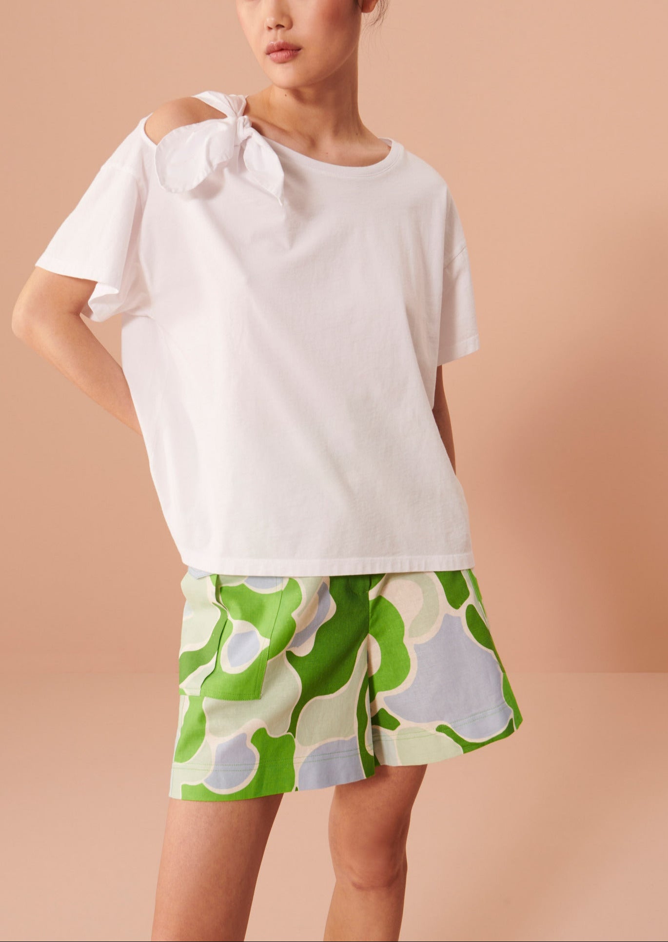 T-shirt Tarabow blanc en coton Faume - seconde main