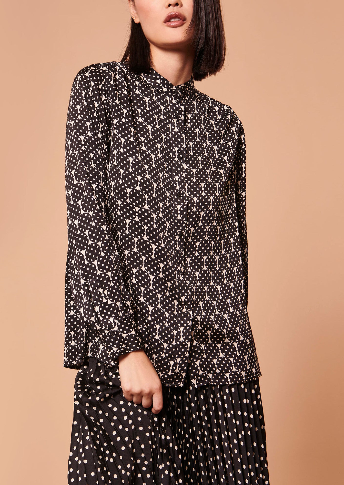 Chemise Charline écrue imprimé à pois Faume - seconde main