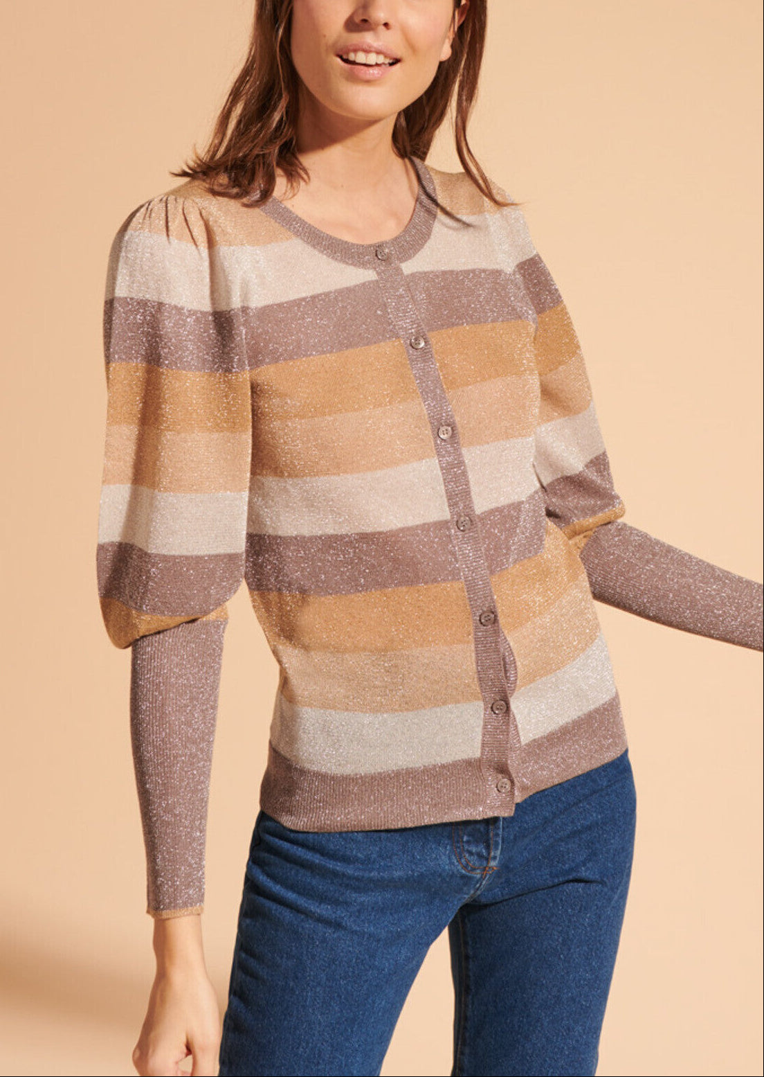 Gilet Norine lurex tricolore Faume - seconde main