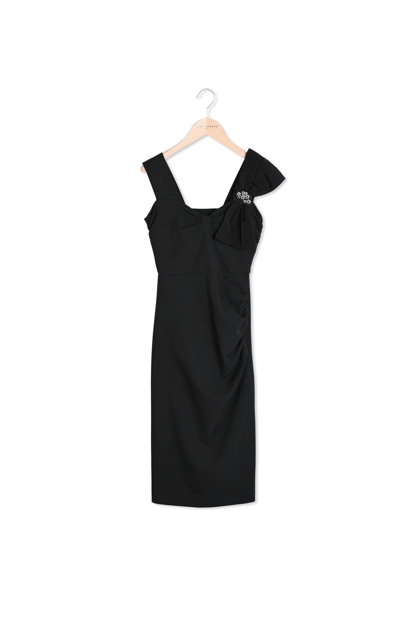 Robe Rotaria noire en toile stretch Faume - seconde main